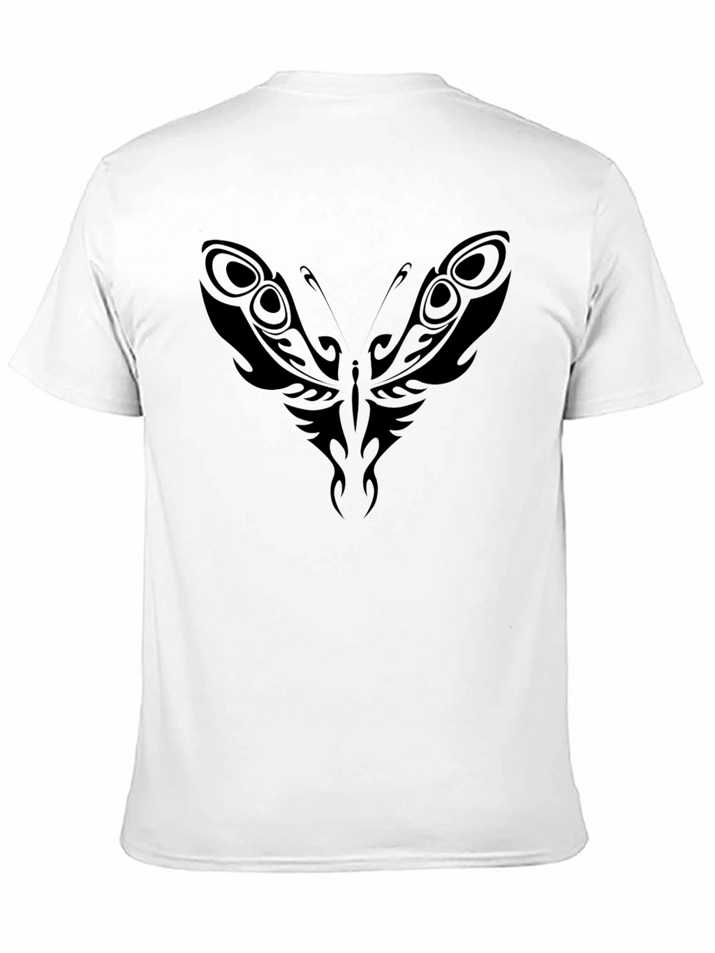 Tribal Butterfly Black T-Shirt