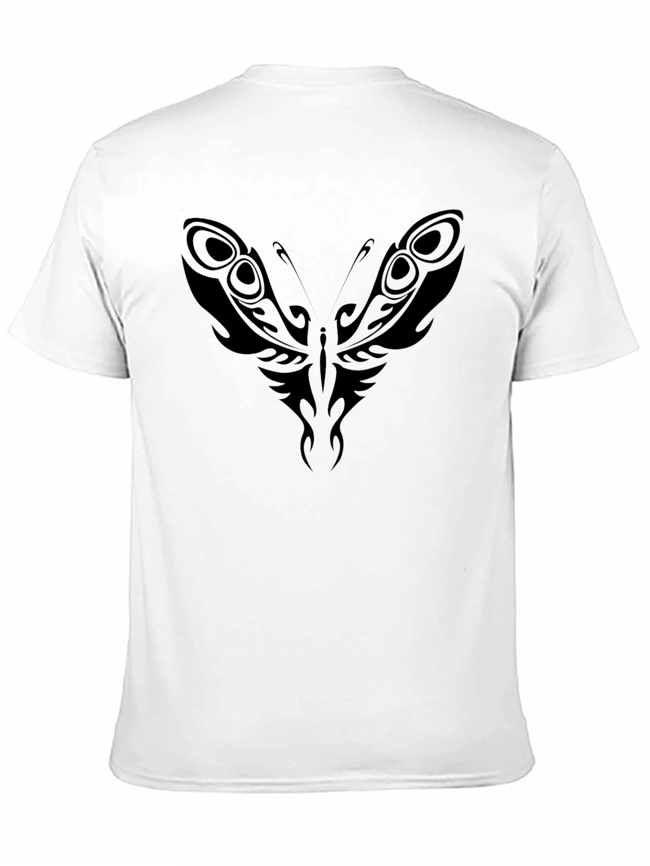 Tribal Butterfly Black T-Shirt