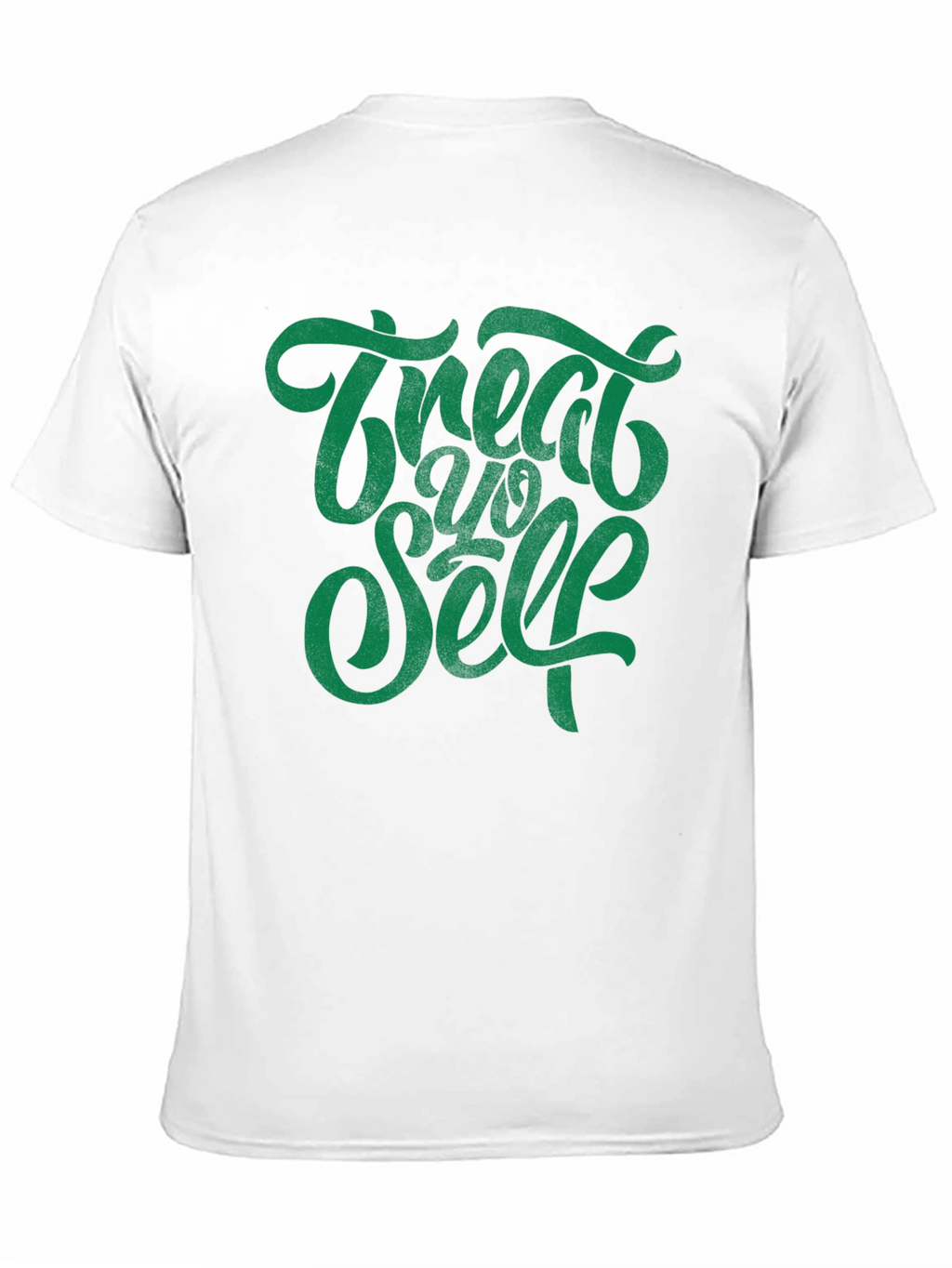 Treat Yo Self Graphic Tee - Black Cotton T-Shirt