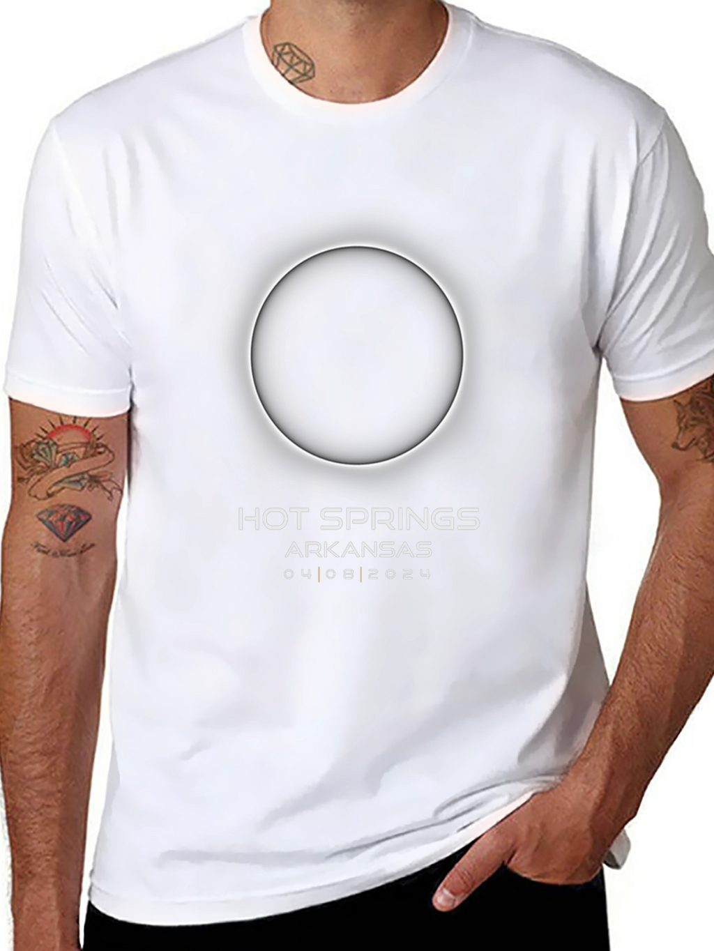 Hot Springs Arkansas Solar Eclipse T-Shirt