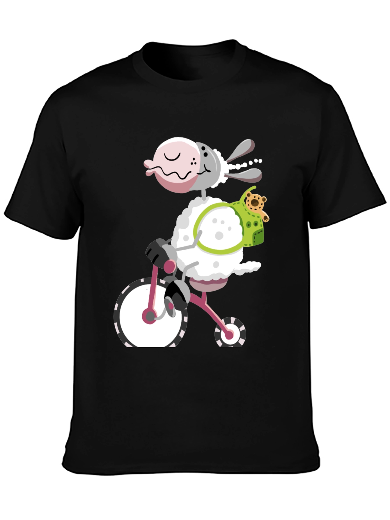 Sheep on Bike Graphic Tee