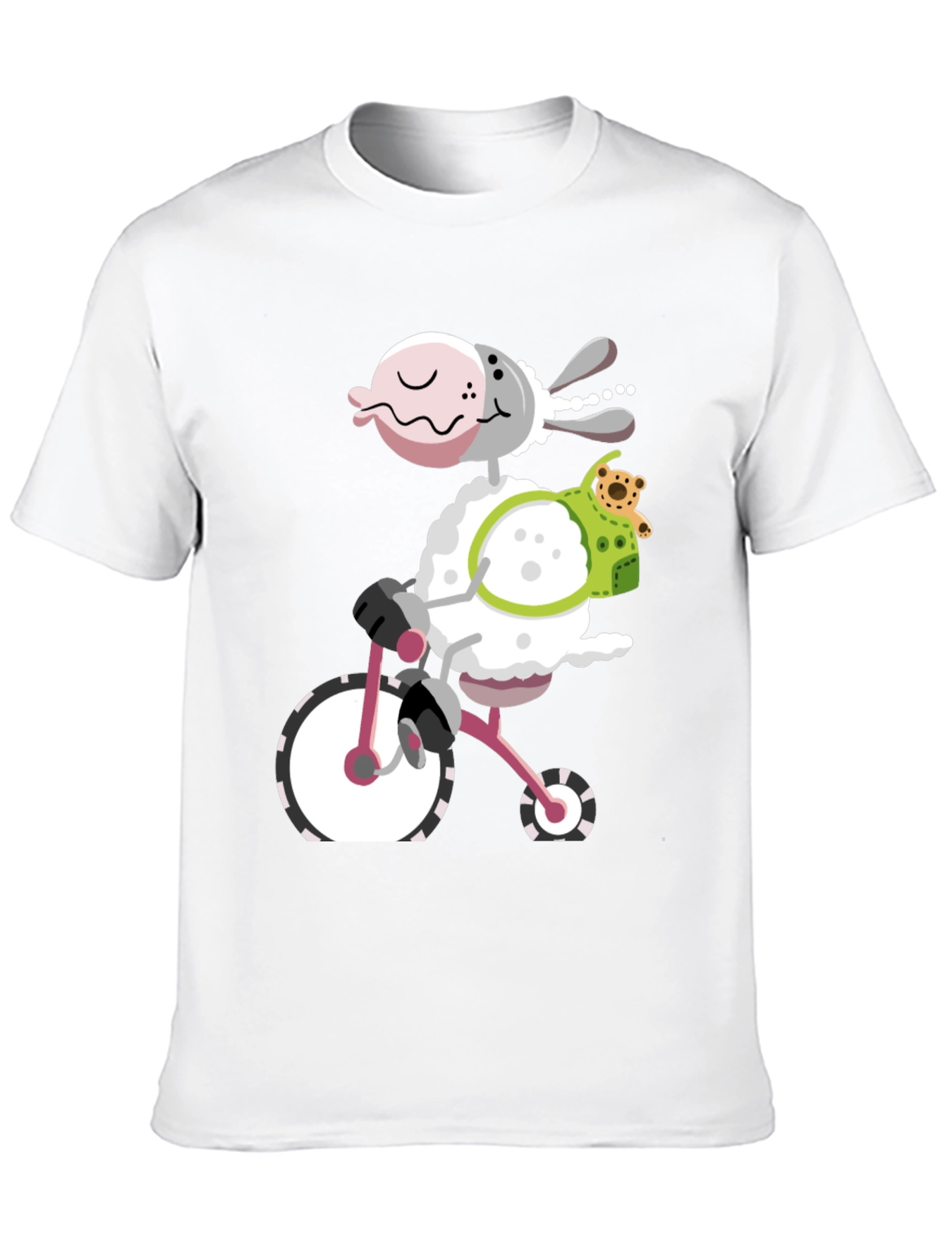 Sheep on Bike Graphic Tee