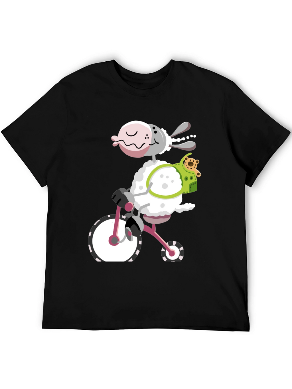 Sheep on Bike Graphic Tee