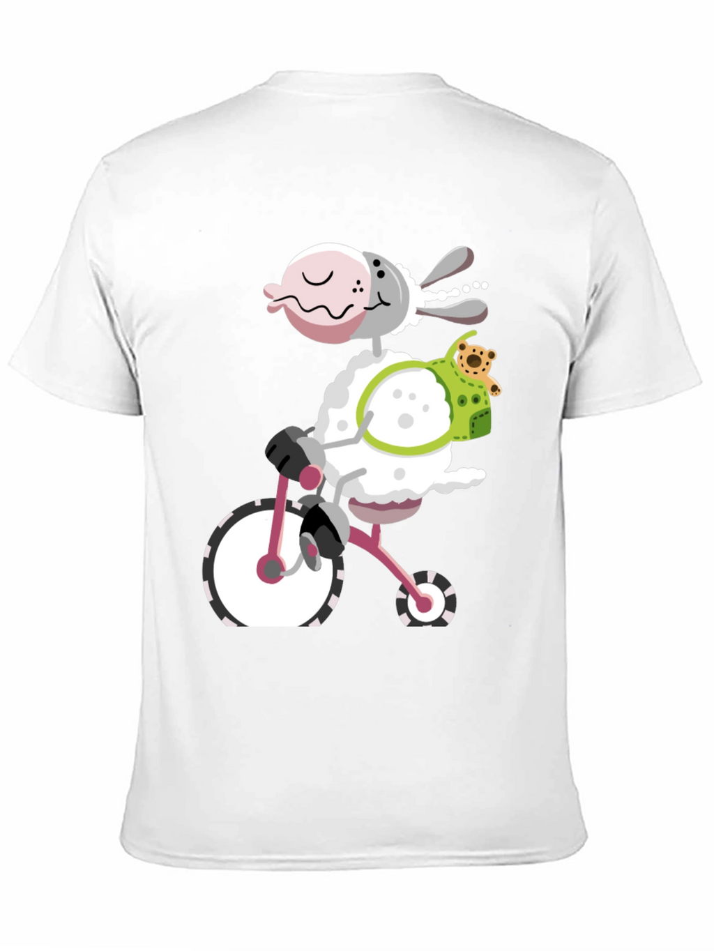 Sheep on Bike Graphic Tee