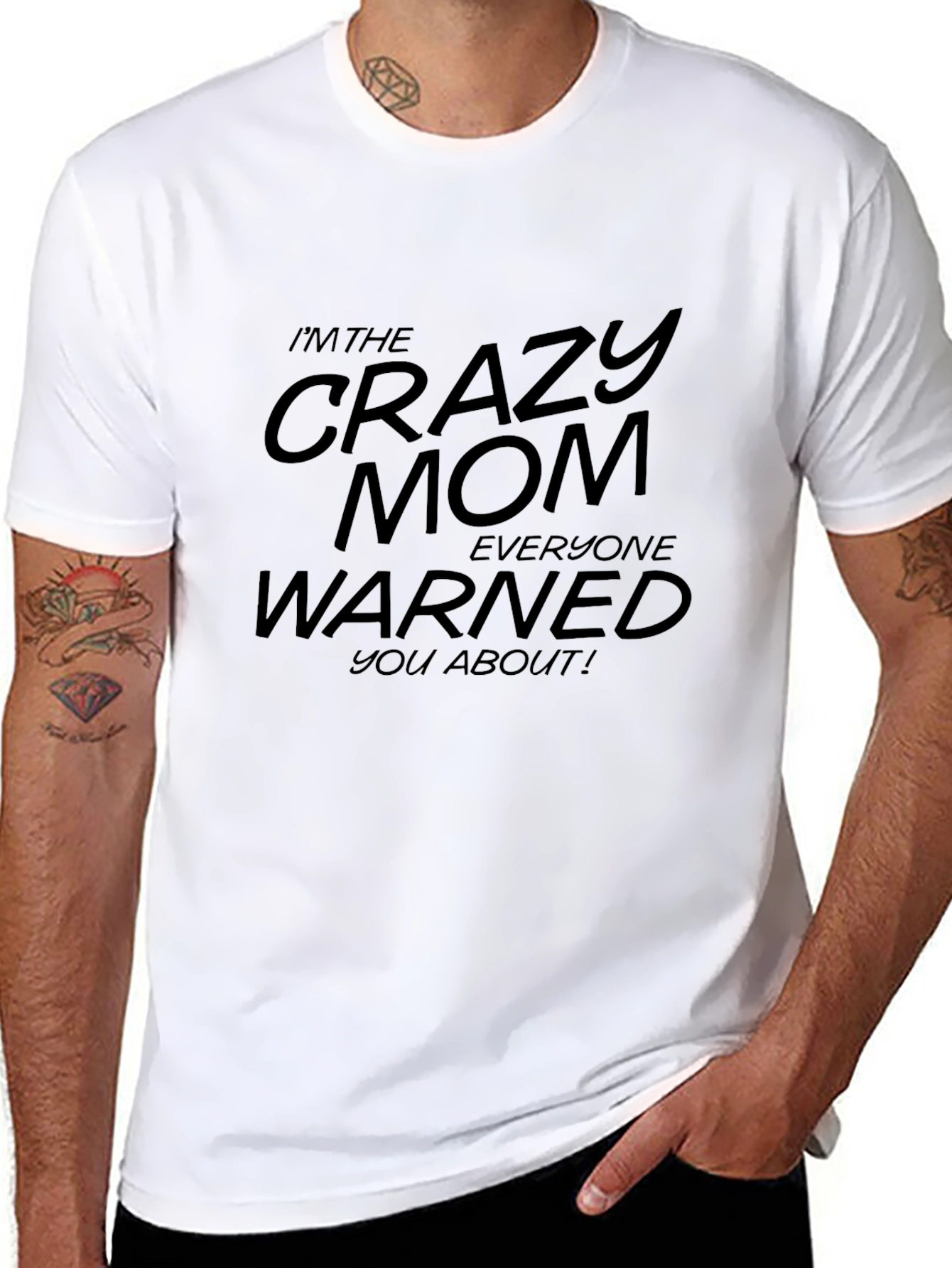 Crazy Mom T-Shirt - Funny Graphic Tee