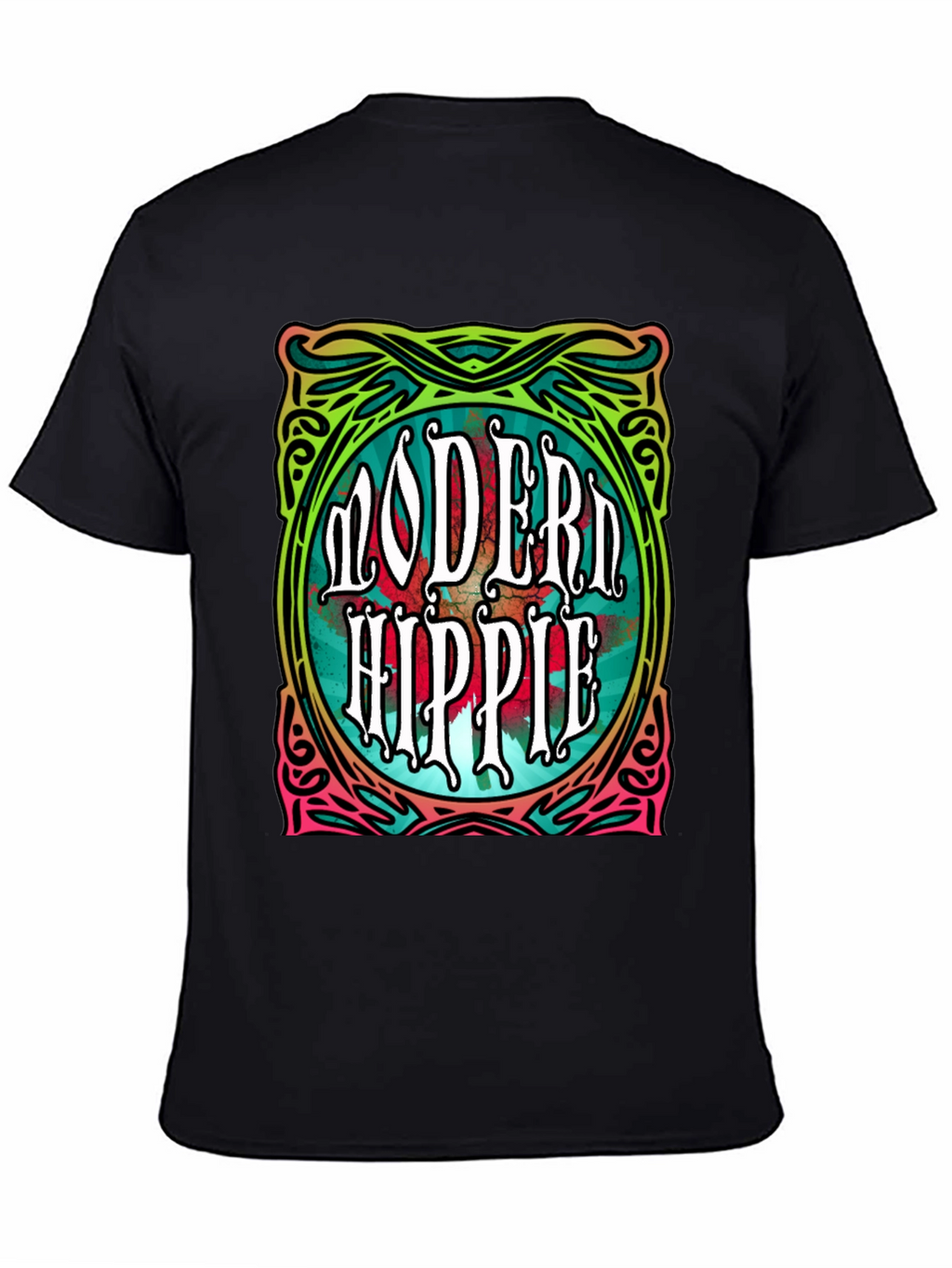 Modern Hippie Graphic Tee - Retro Style