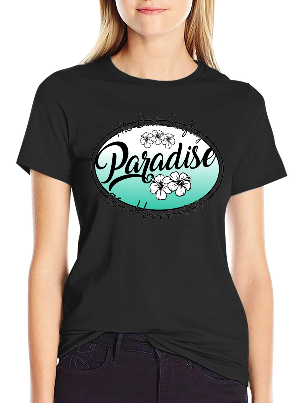 Paradise Hawaii T-Shirt - Surfing Beach Style