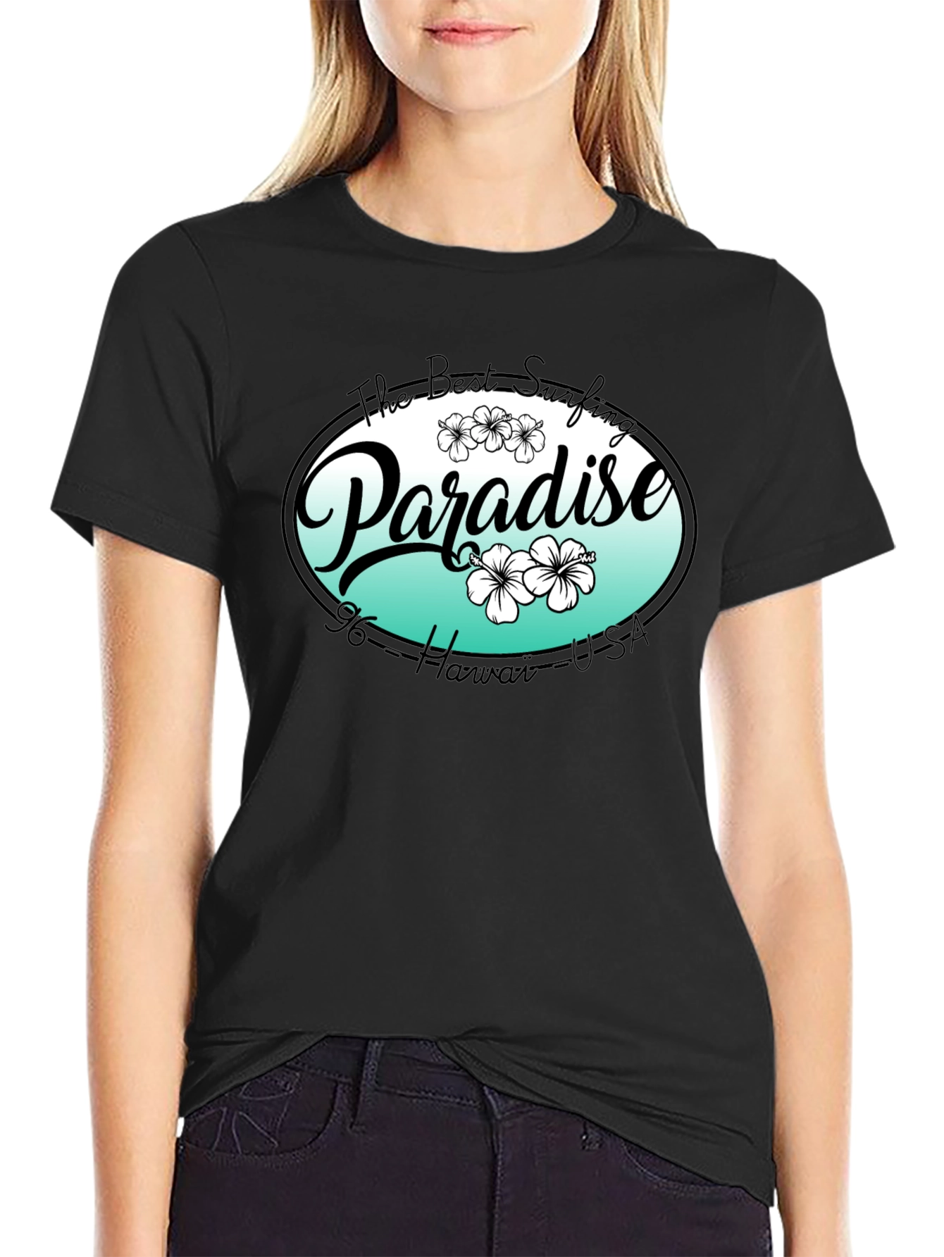 Paradise Hawaii T-Shirt - Surfing Beach Style