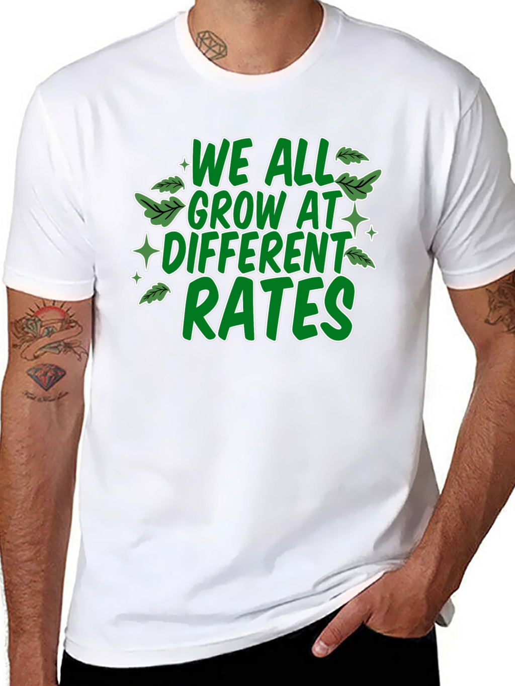 We All Grow At Different Rates Graphic T-Shirt