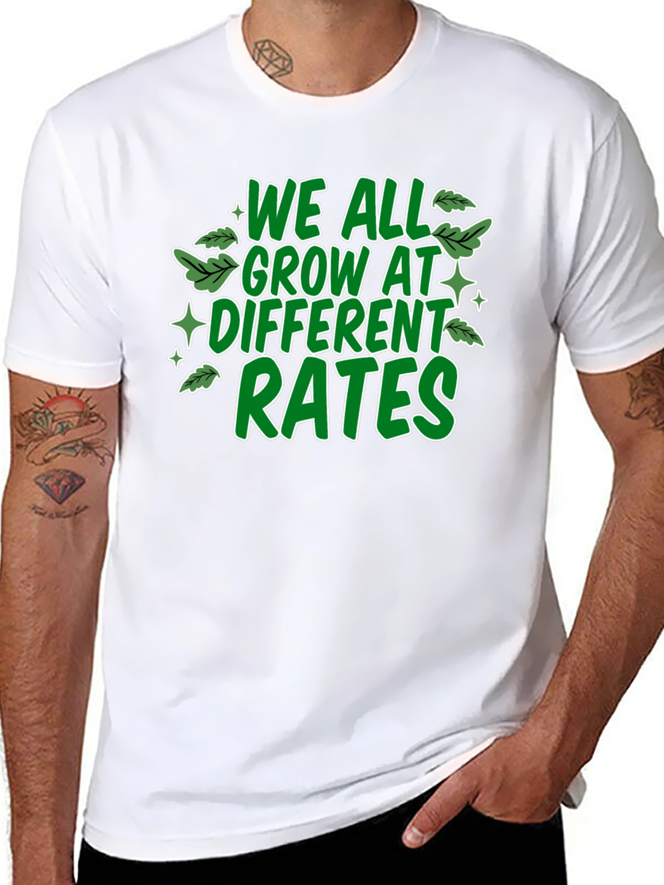 We All Grow At Different Rates Graphic T-Shirt