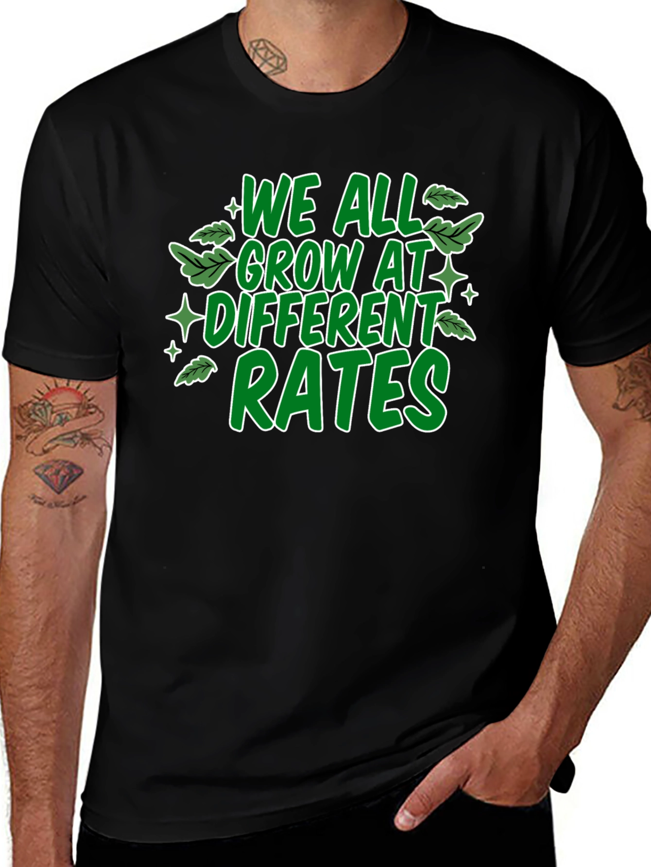 We All Grow At Different Rates Graphic T-Shirt