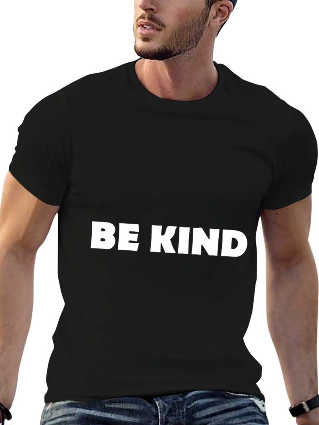 Be Kind Black Tee - Positive Message T-Shirt