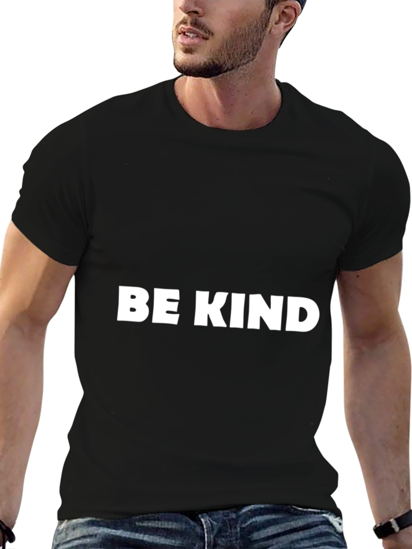 Be Kind Black Tee - Positive Message T-Shirt