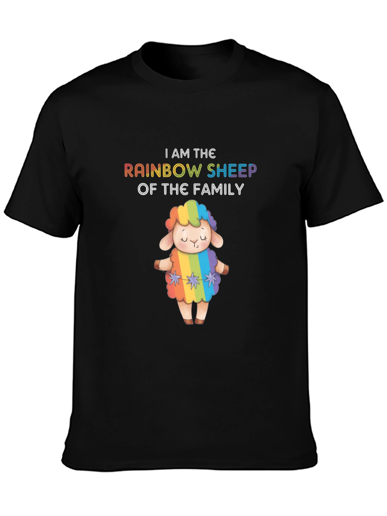 Rainbow Sheep Family Pride T-Shirt