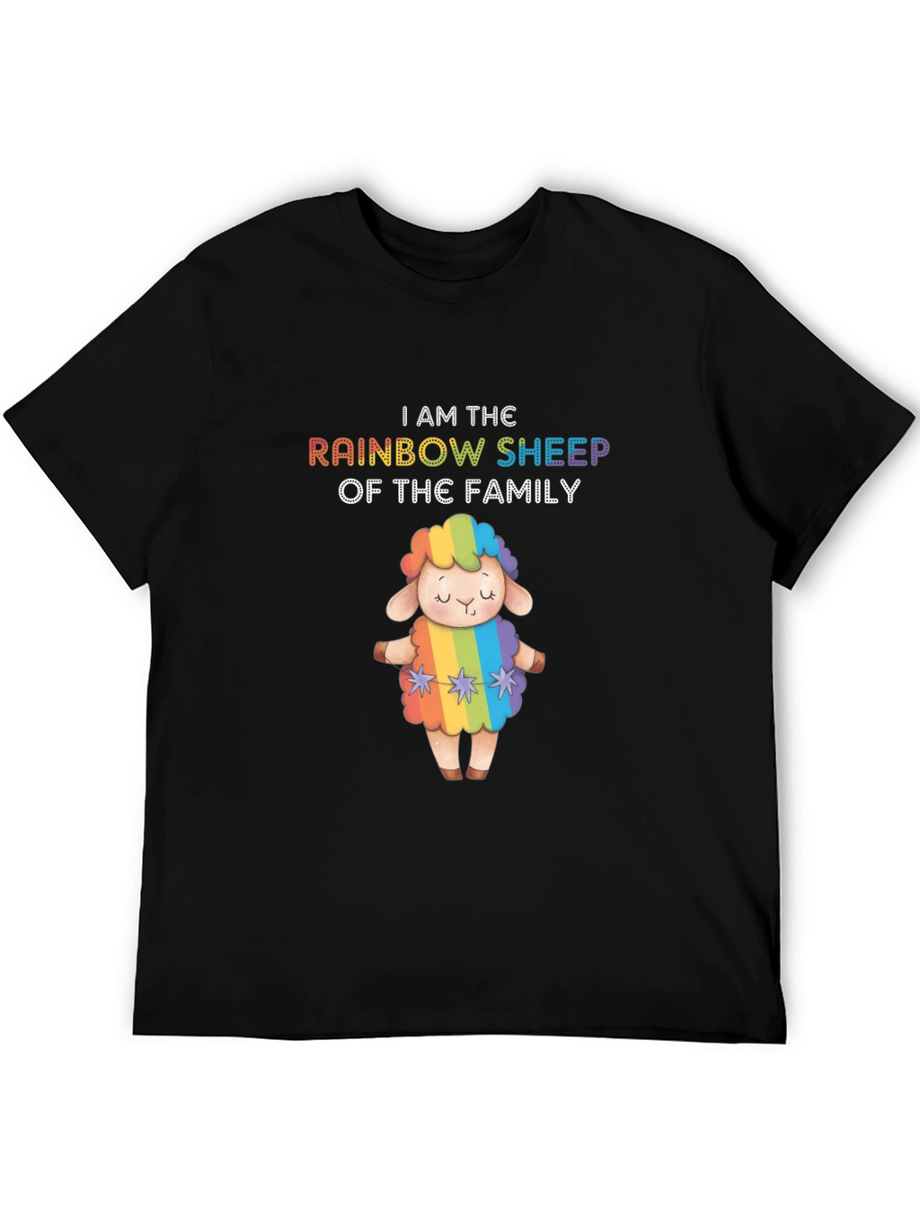 Rainbow Sheep Family Pride T-Shirt