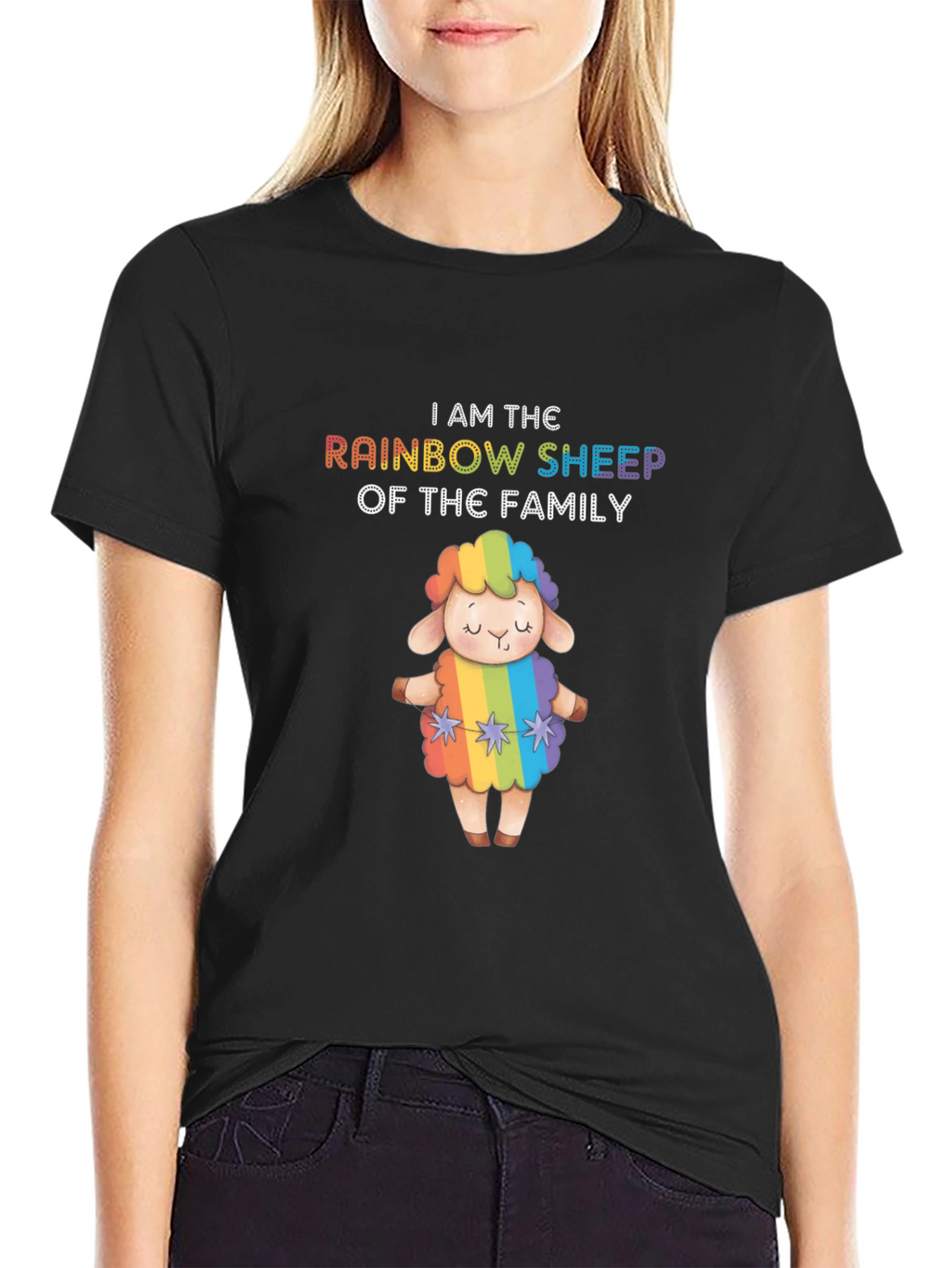 Rainbow Sheep Family Pride T-Shirt