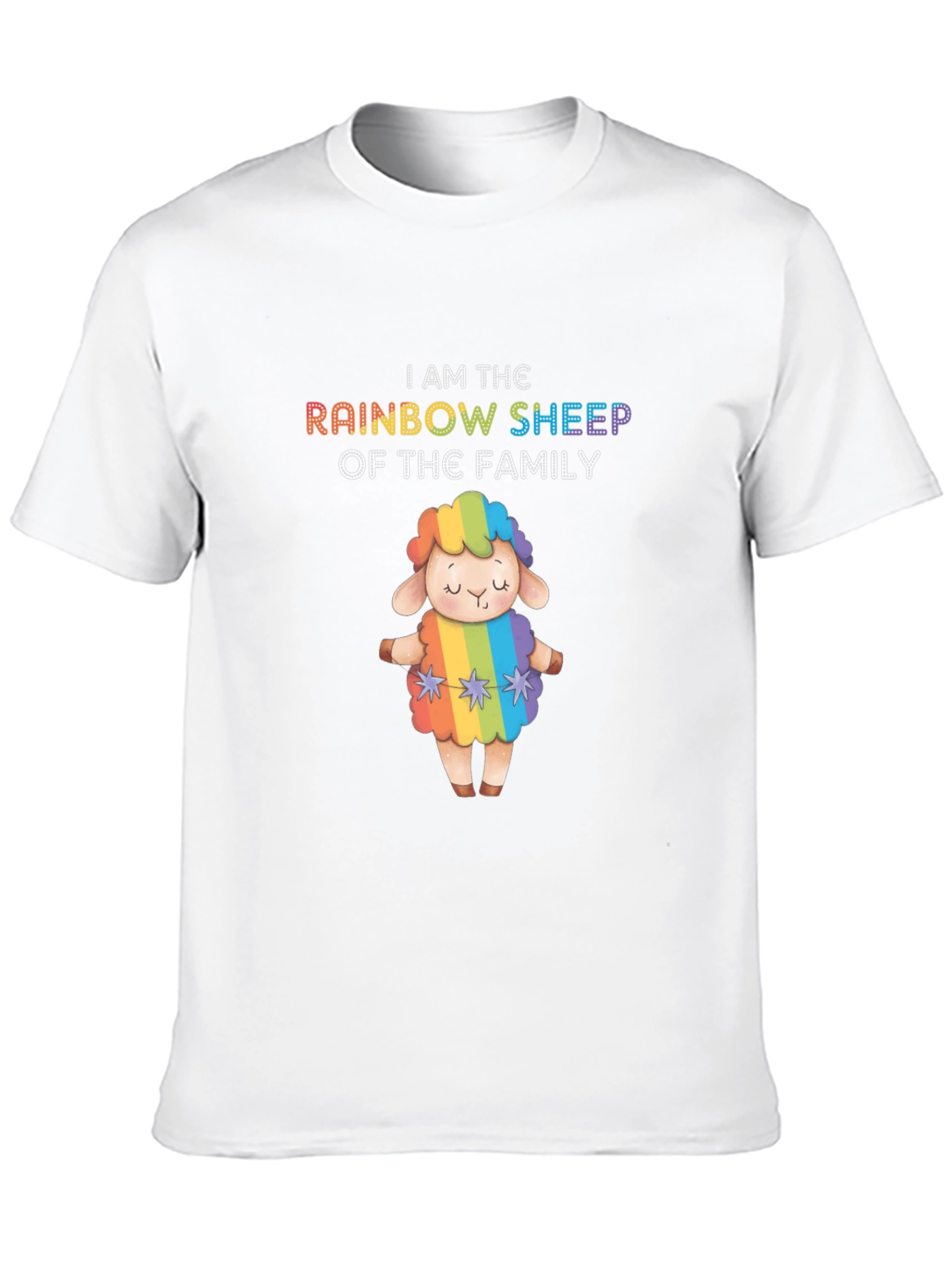 Rainbow Sheep Family Pride T-Shirt