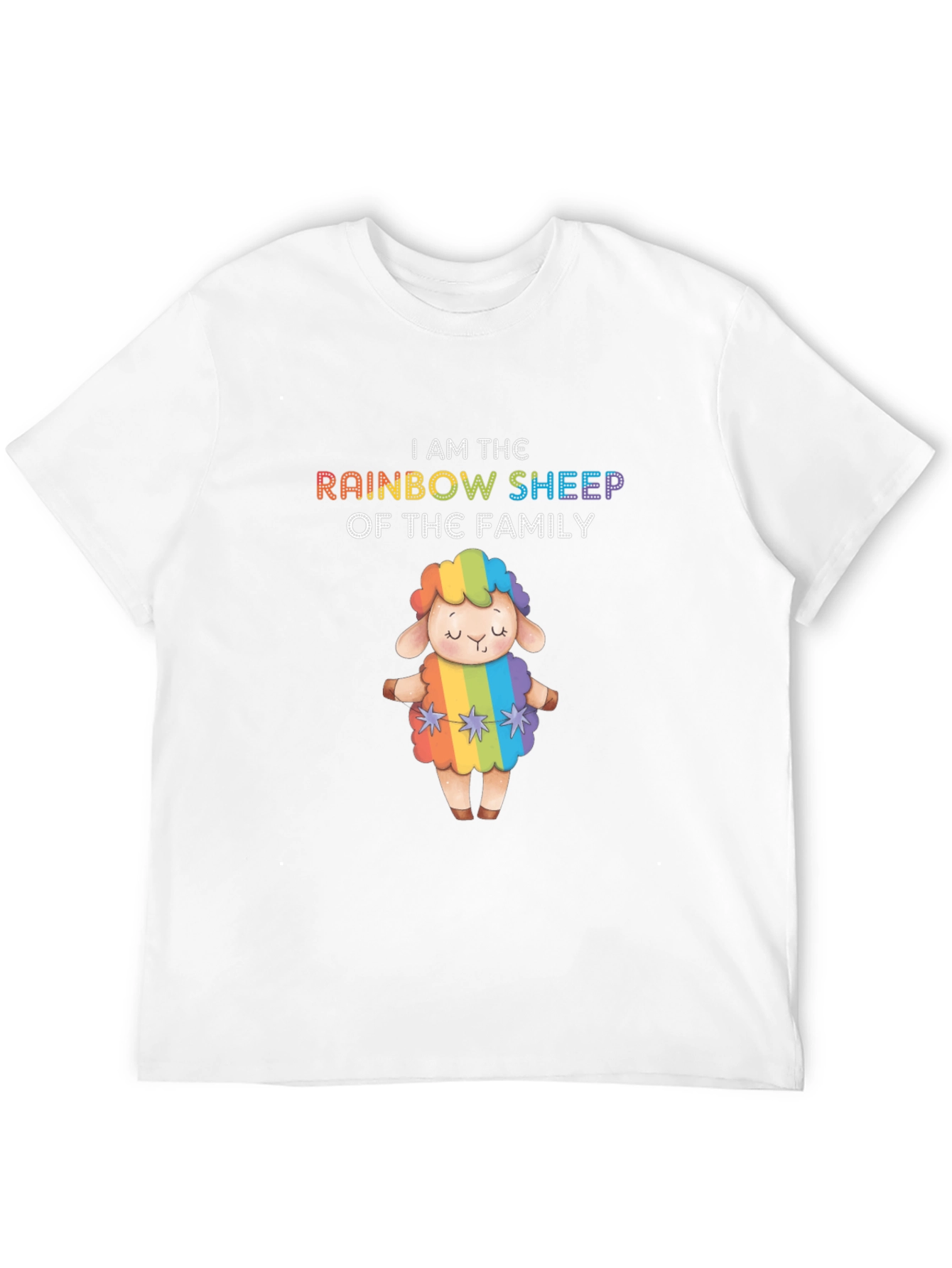 Rainbow Sheep Family Pride T-Shirt