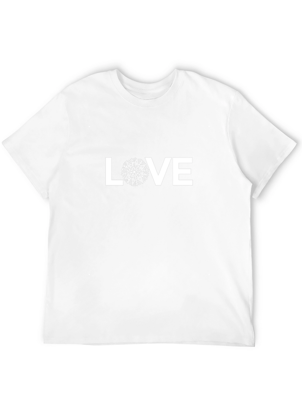 LOVE Winter Snowflake Graphic Tee - Black