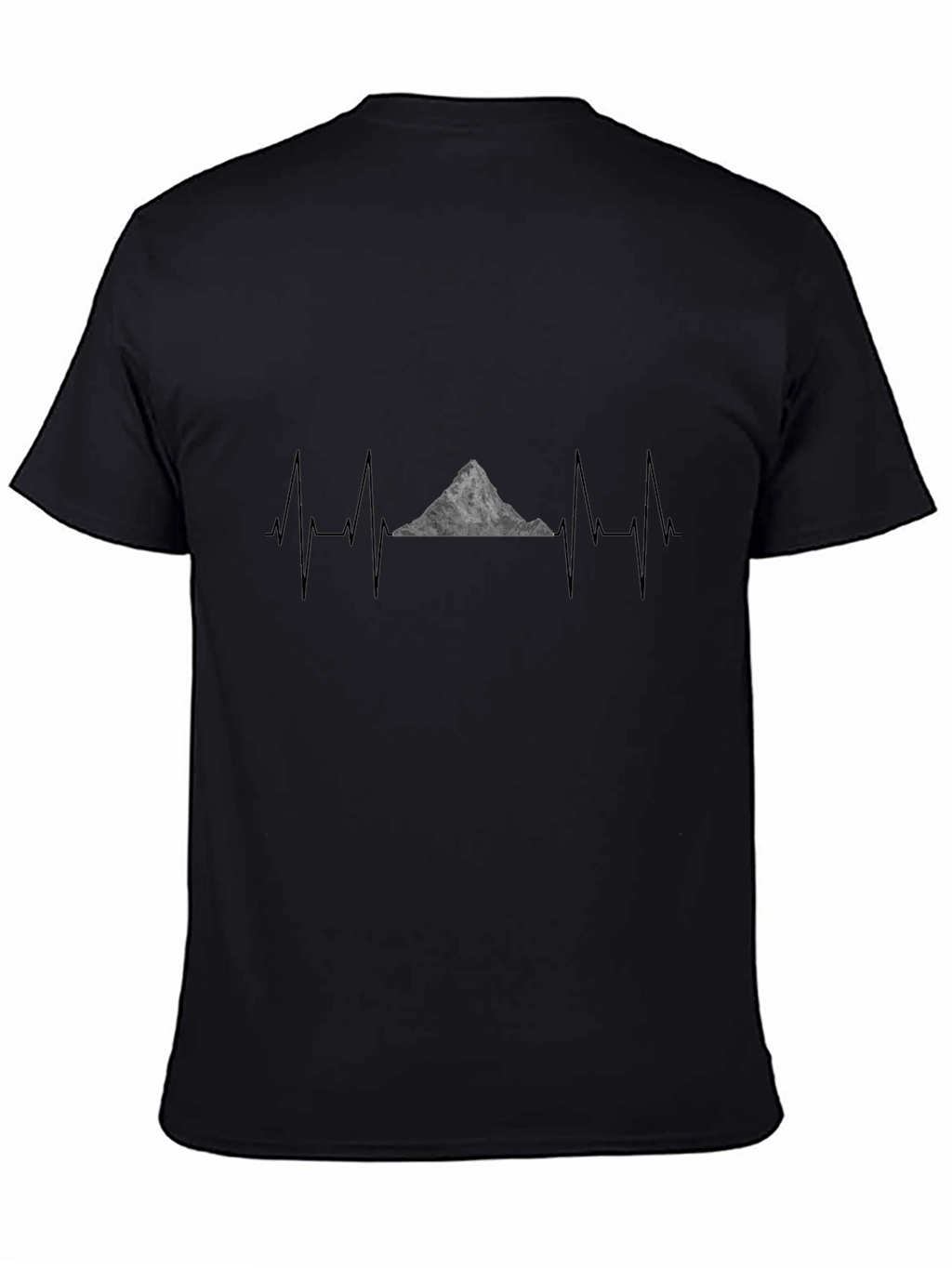 Mountain Heartbeat T-Shirt - Black Graphic Tee