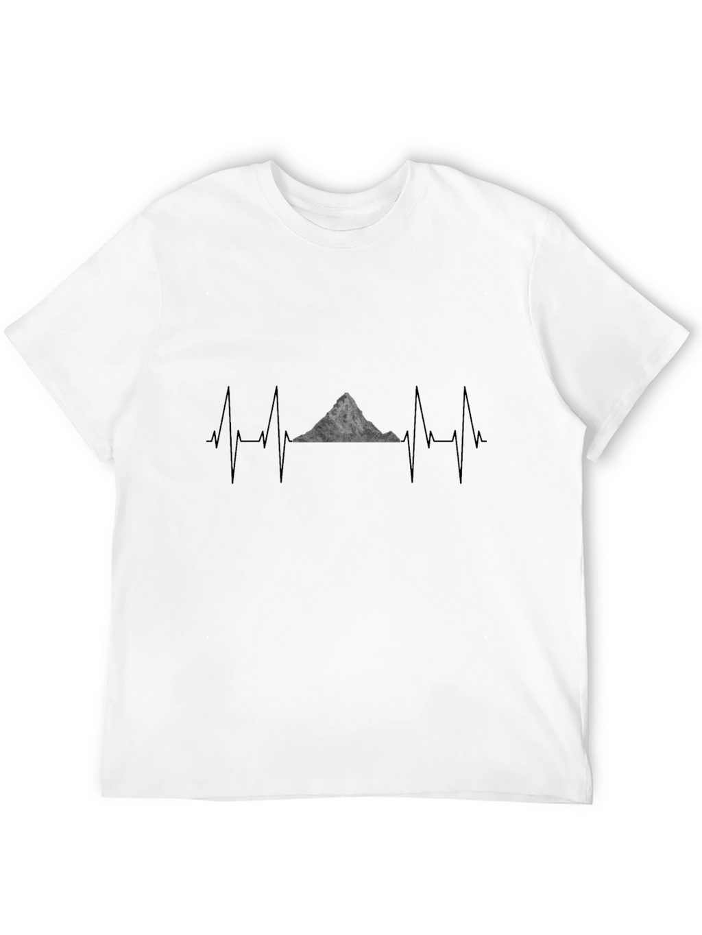 Mountain Heartbeat T-Shirt - Black Graphic Tee