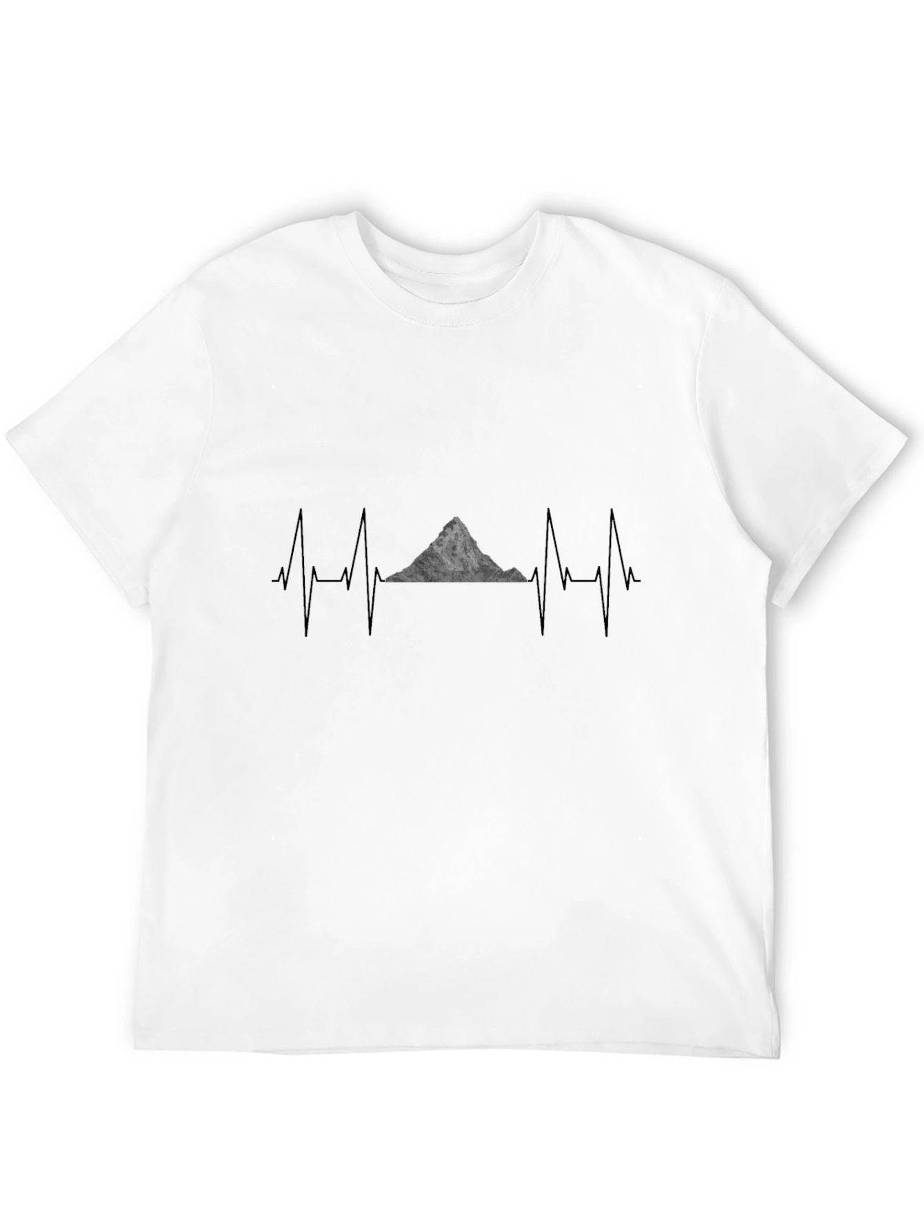 Mountain Heartbeat T-Shirt - Black Graphic Tee