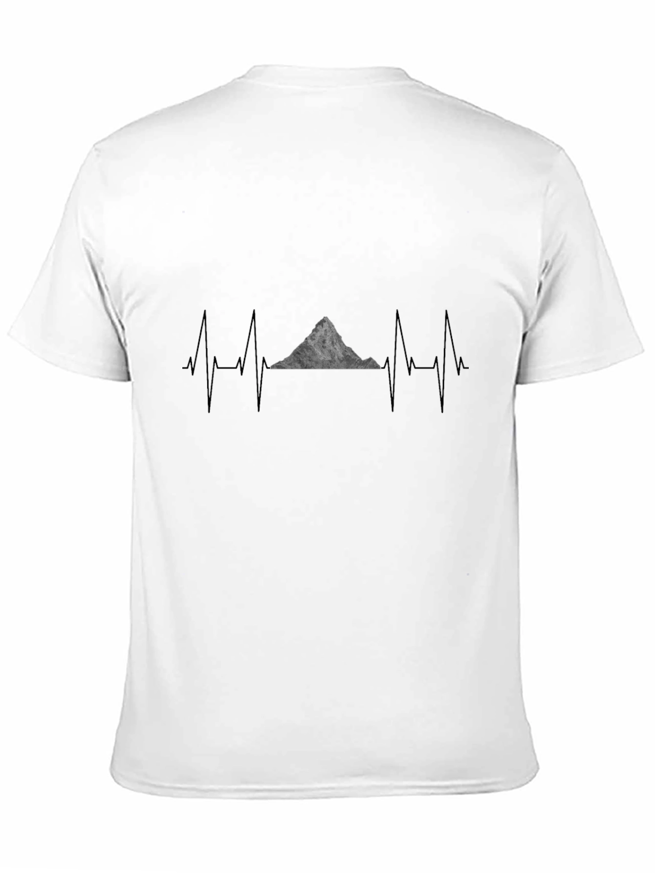 Mountain Heartbeat T-Shirt - Black Graphic Tee