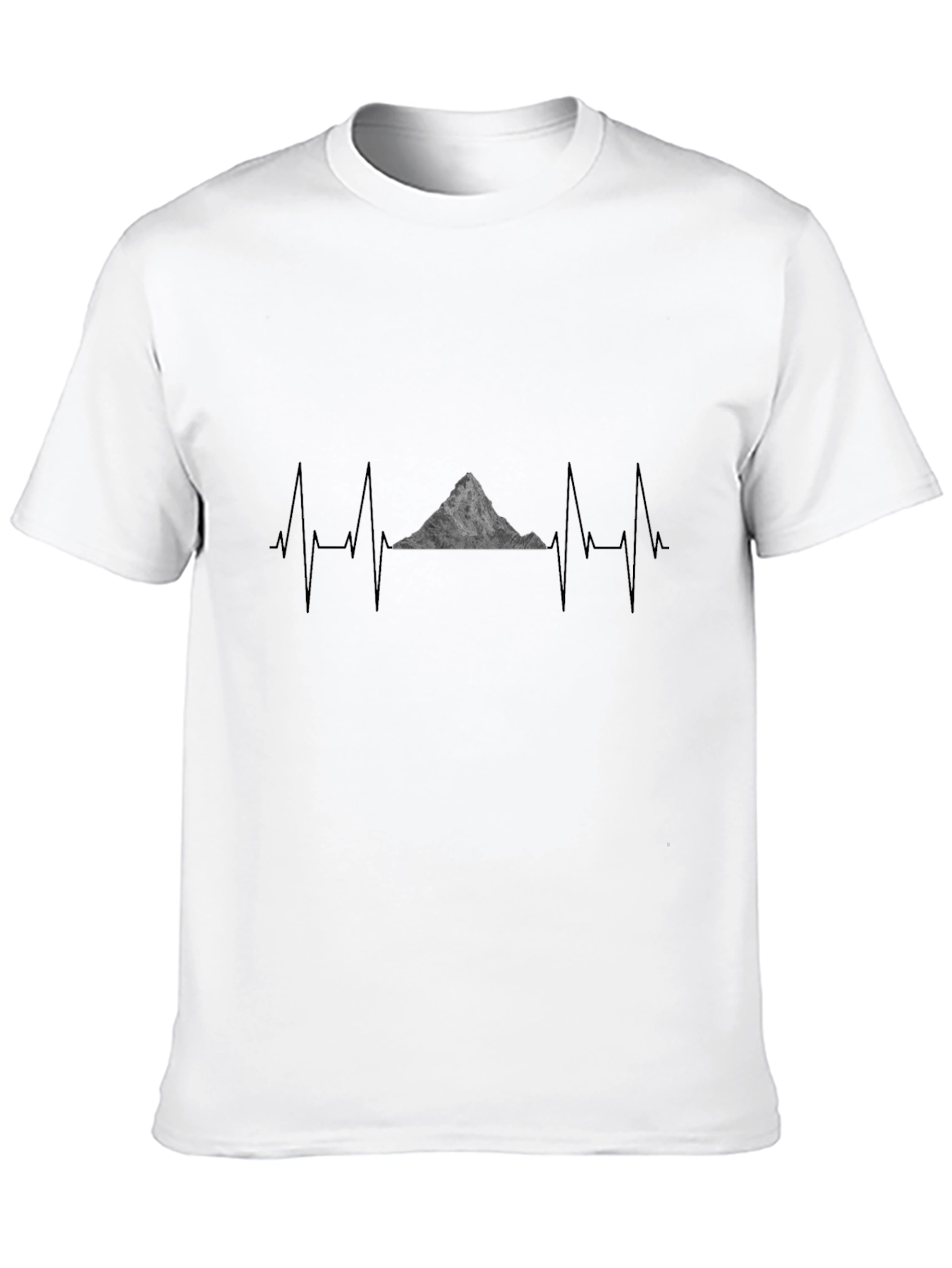 Mountain Heartbeat T-Shirt - Black Graphic Tee