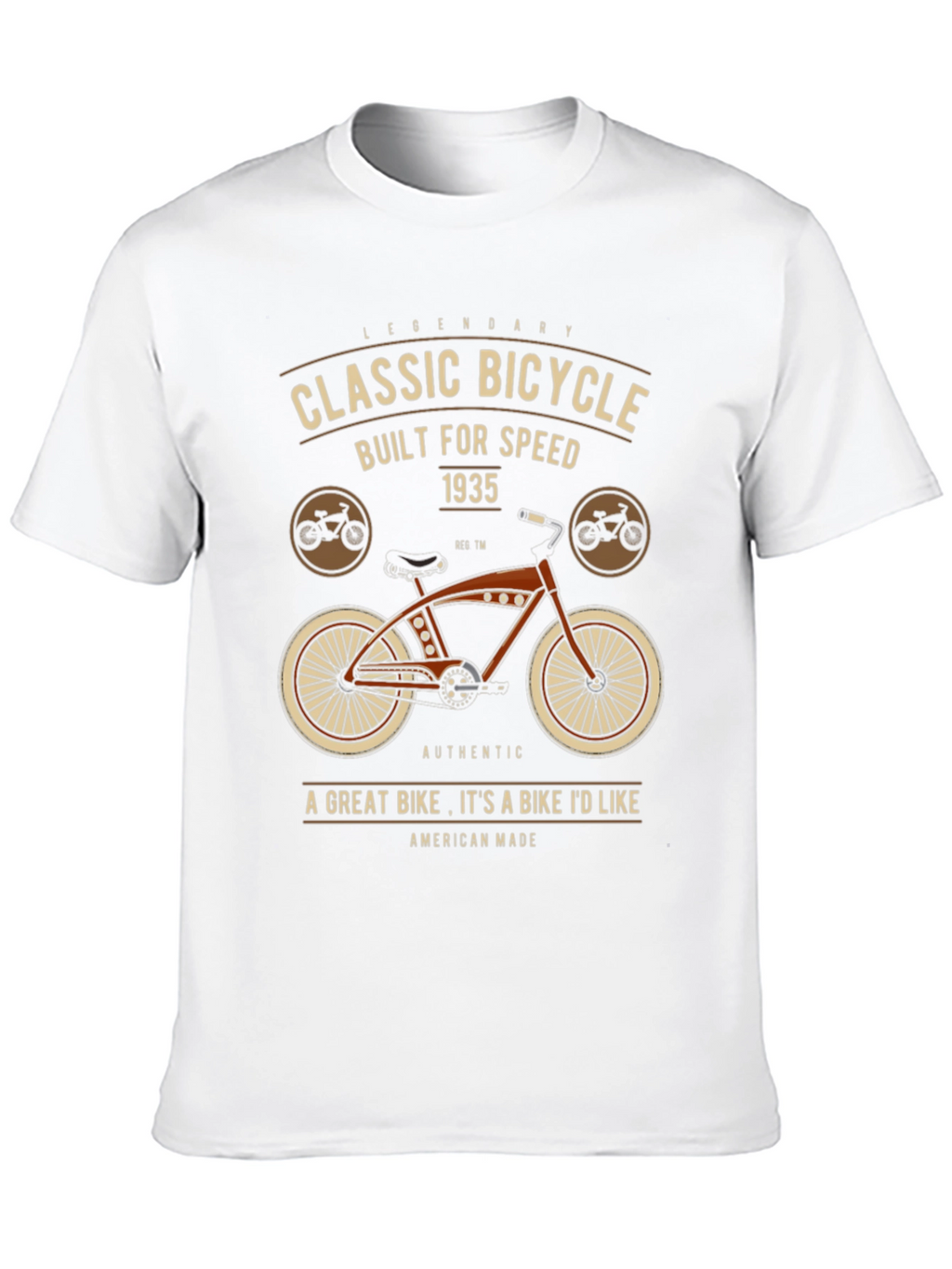 Classic Bicycle Graphic T-Shirt - Legendary Design