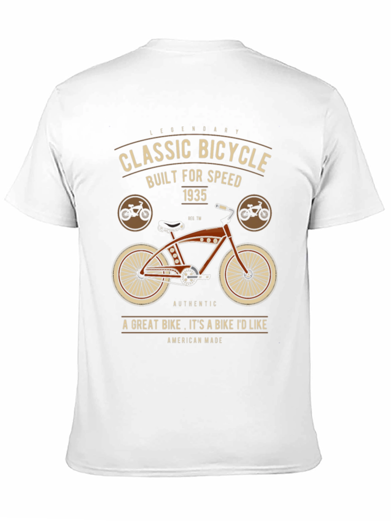 Classic Bicycle Graphic T-Shirt - Legendary Design