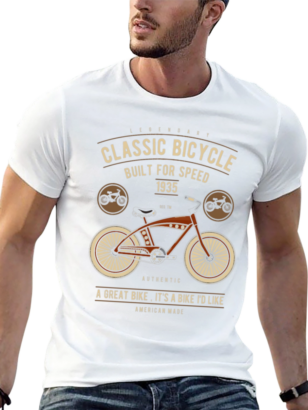 Classic Bicycle Graphic T-Shirt - Legendary Design