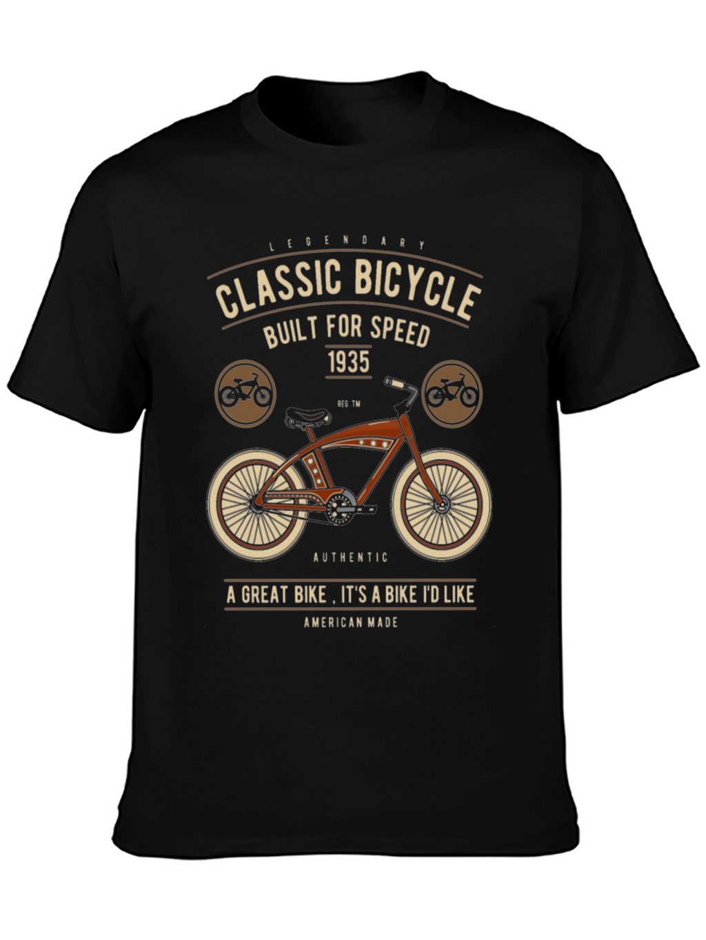 Classic Bicycle Graphic T-Shirt - Legendary Design