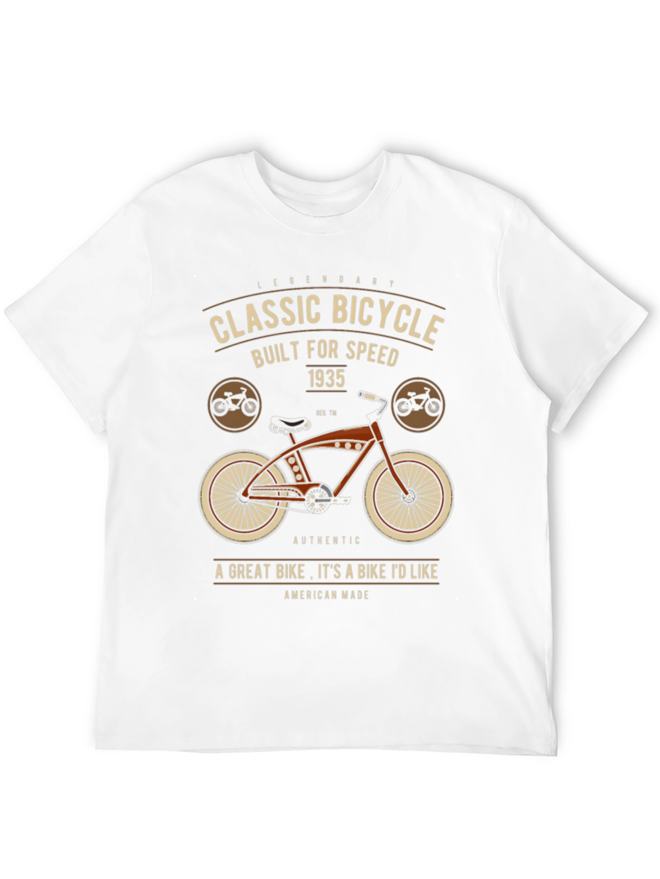 Classic Bicycle Graphic T-Shirt - Legendary Design