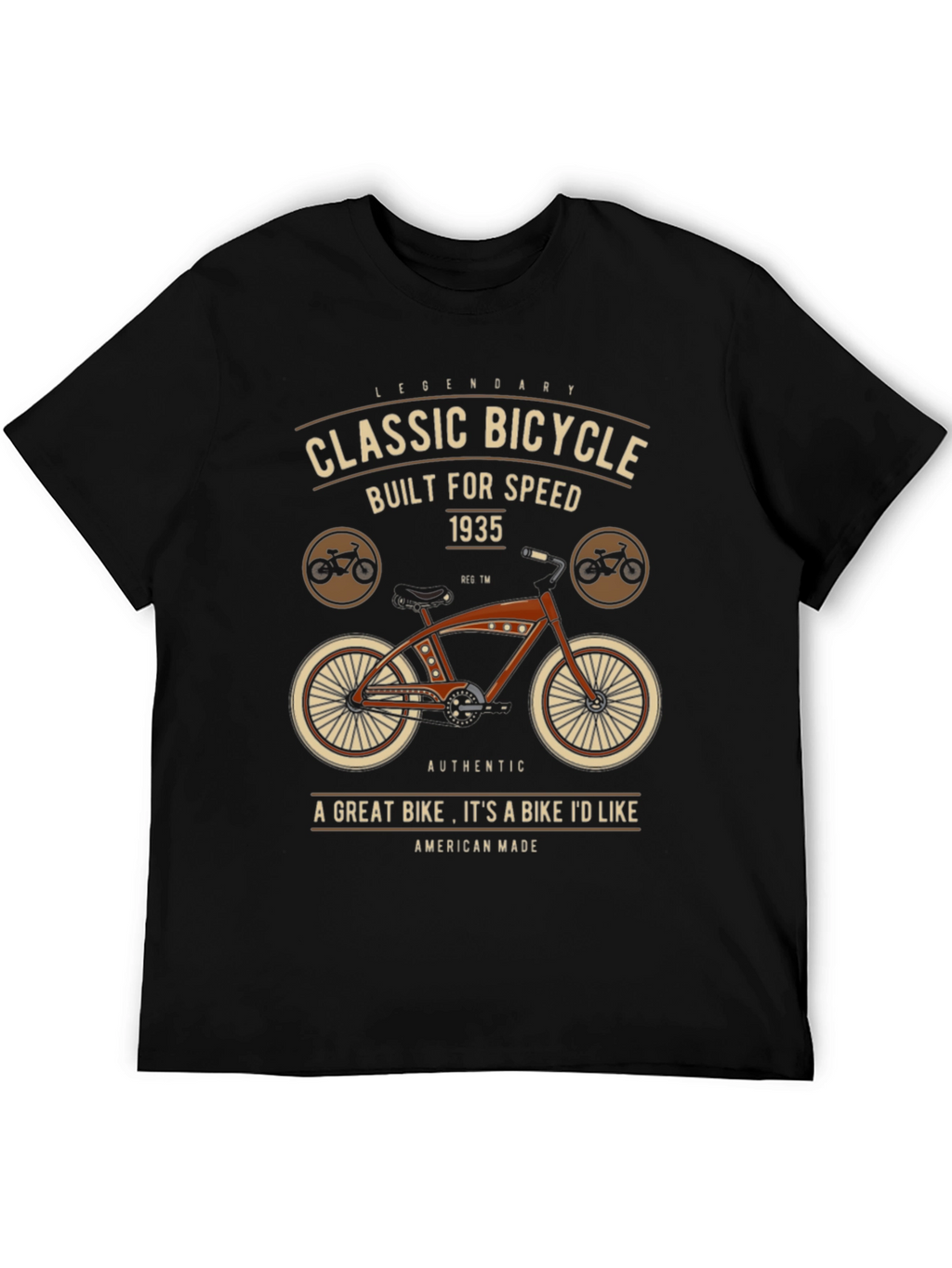 Classic Bicycle Graphic T-Shirt - Legendary Design