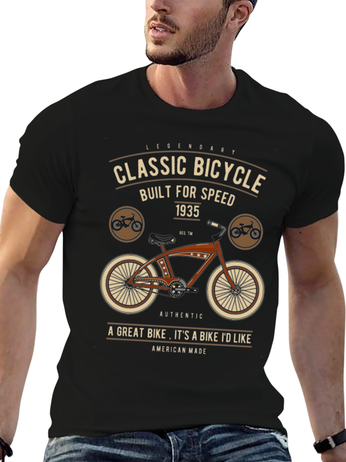 Classic Bicycle Graphic T-Shirt - Legendary Design
