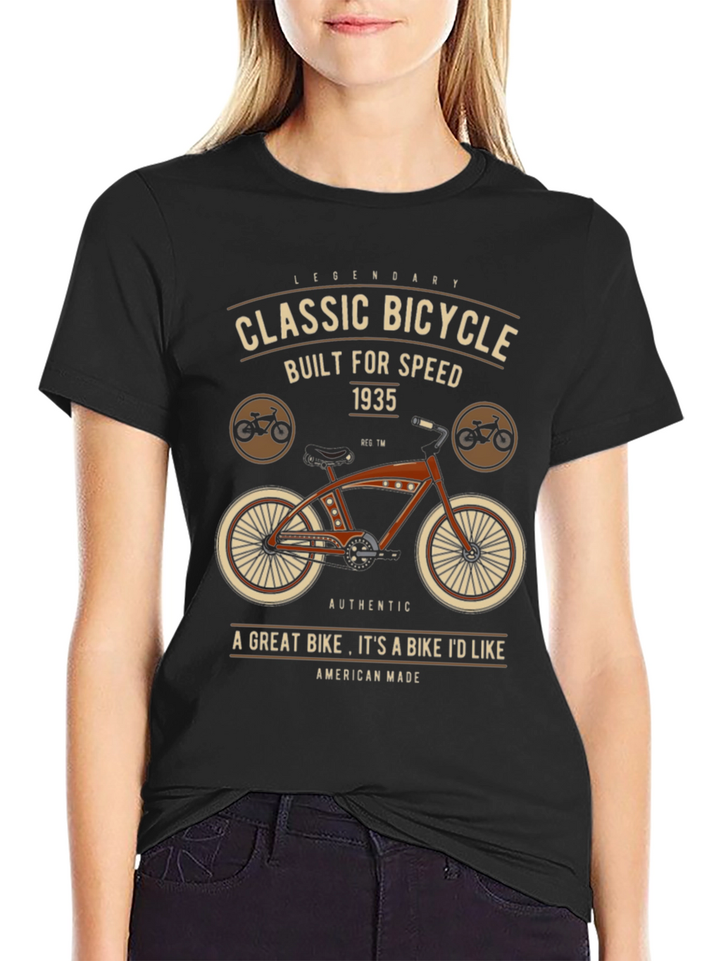 Classic Bicycle Graphic T-Shirt - Legendary Design