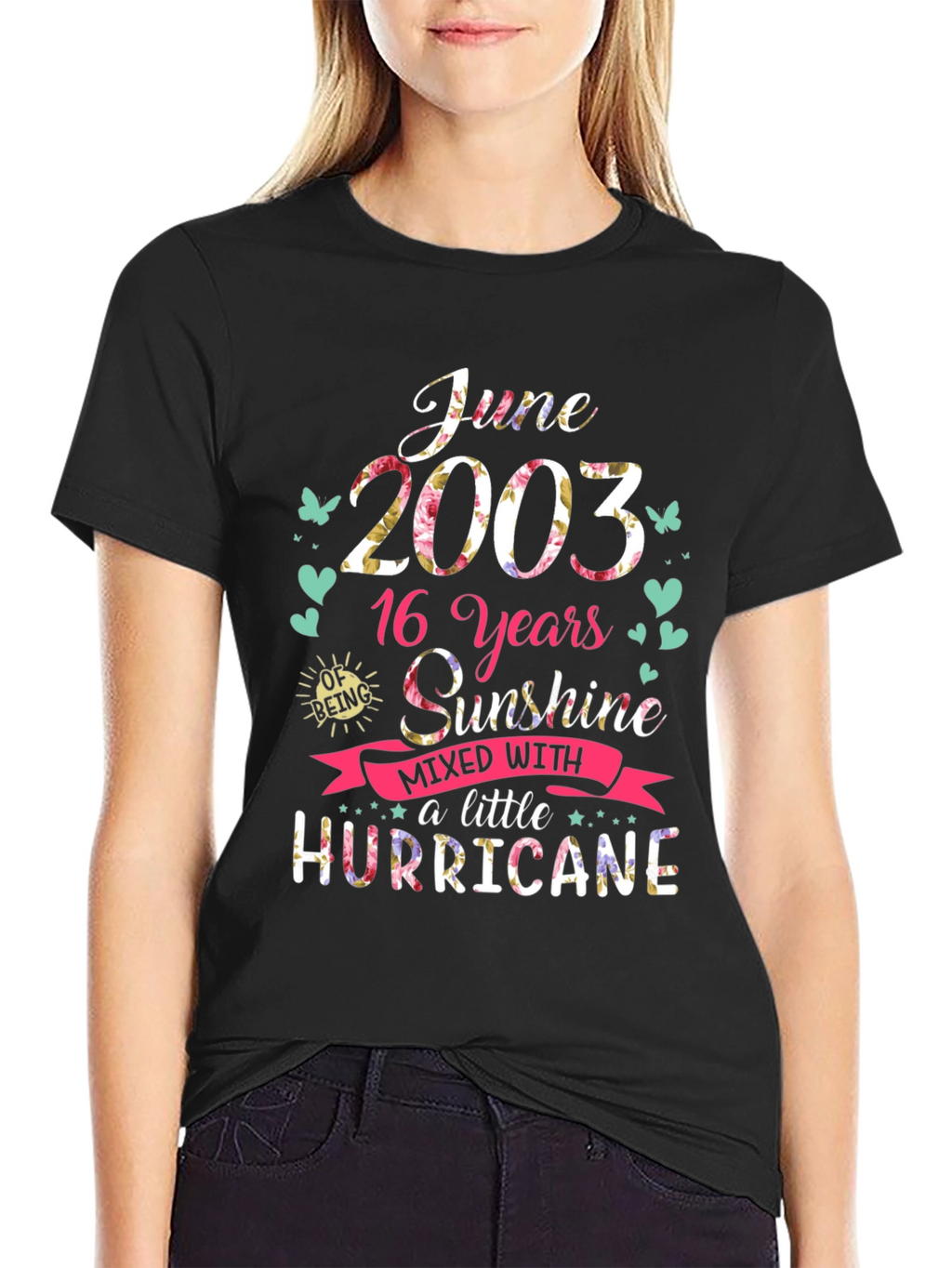 June 2003 16th Birthday Sunshine Hurricane T-Shirt
