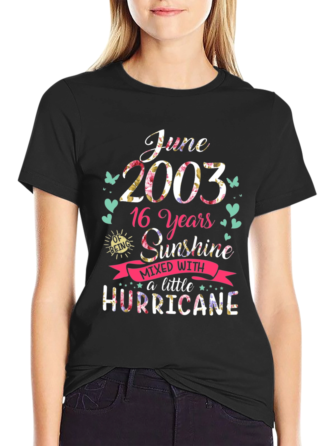 June 2003 16th Birthday Sunshine Hurricane T-Shirt