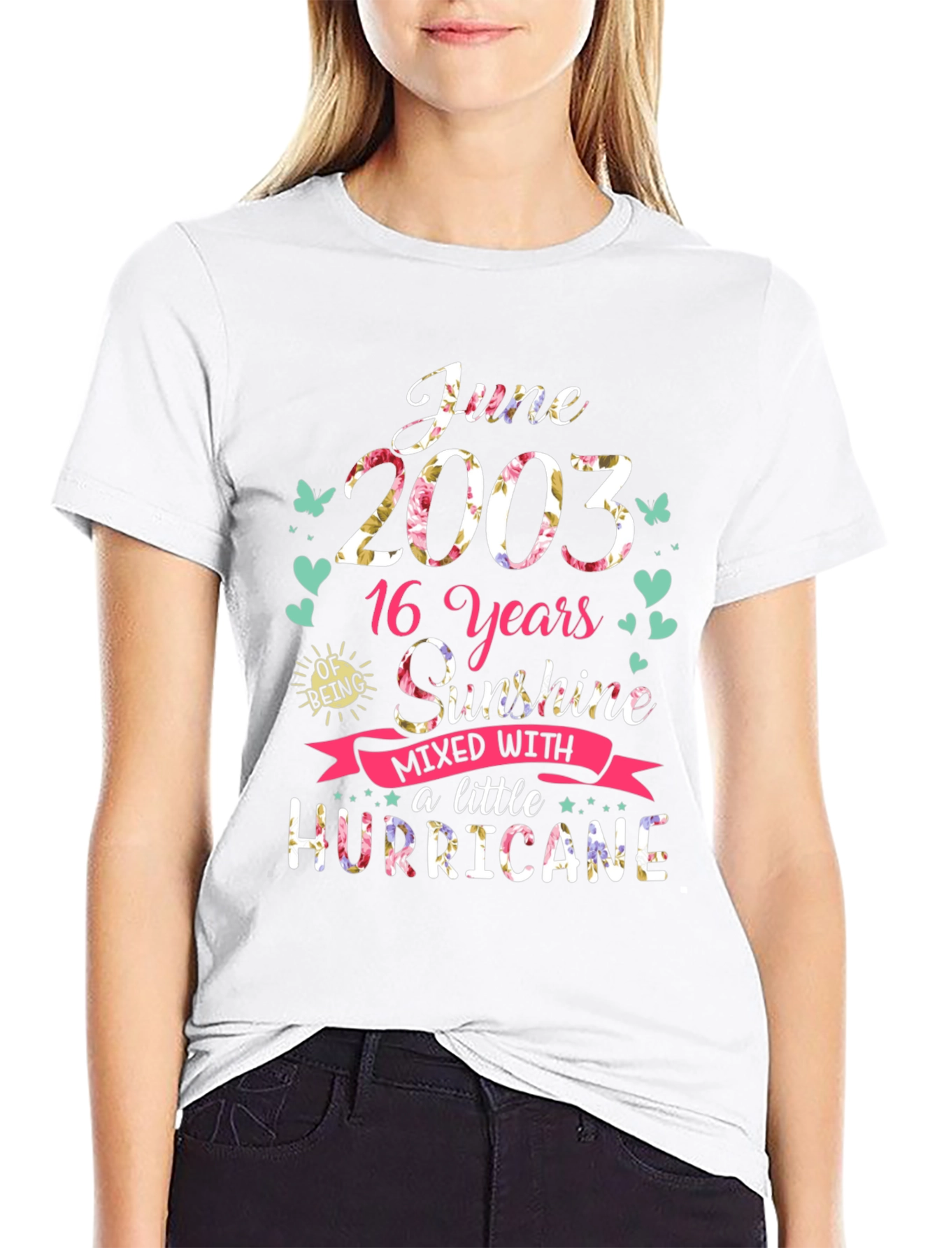 June 2003 16th Birthday Sunshine Hurricane T-Shirt