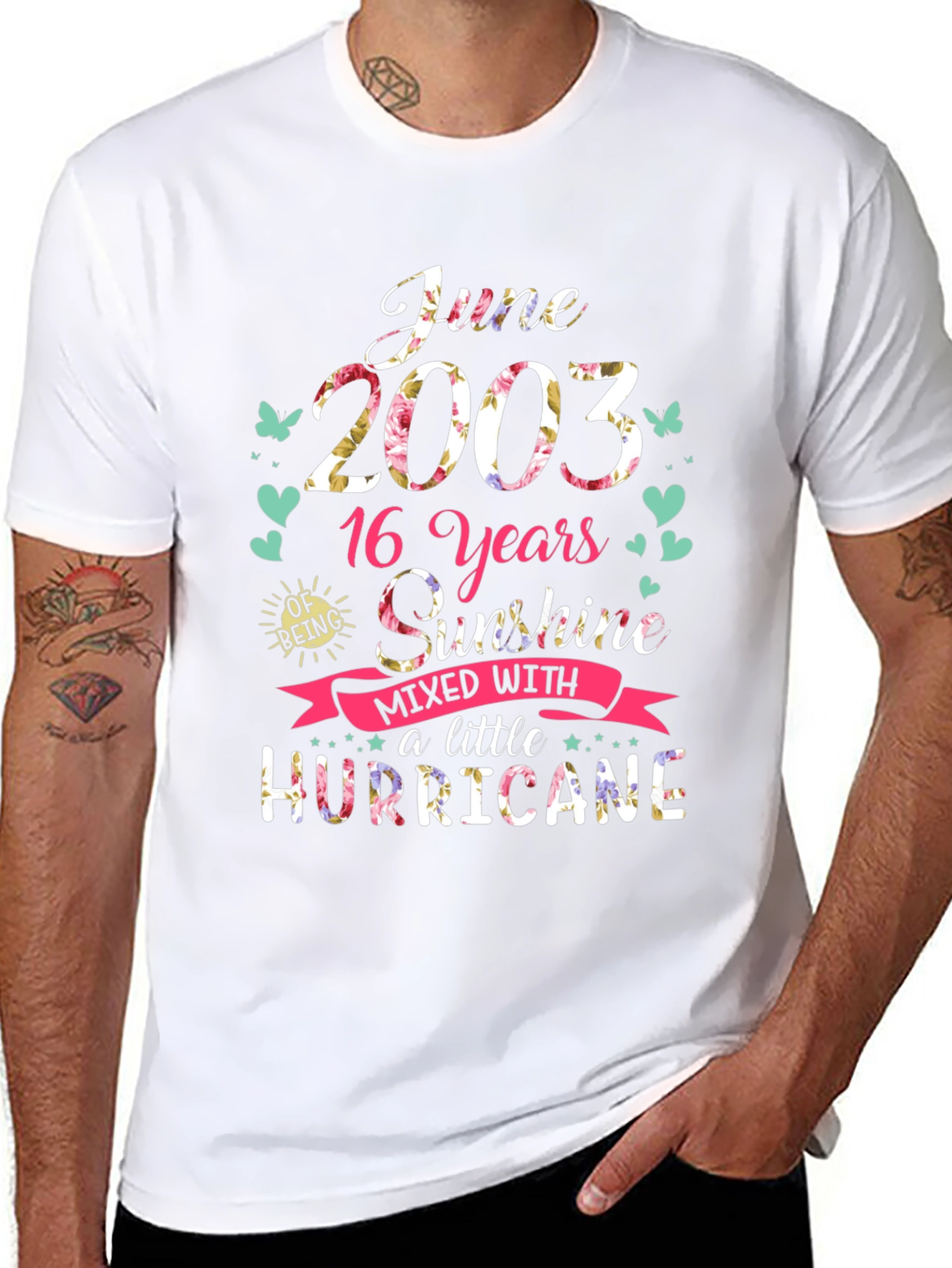 June 2003 16th Birthday Sunshine Hurricane T-Shirt