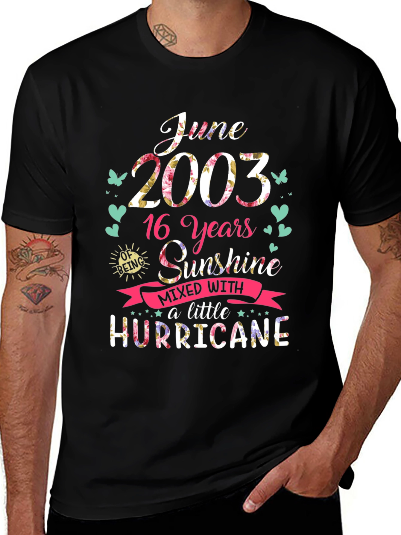 June 2003 16th Birthday Sunshine Hurricane T-Shirt