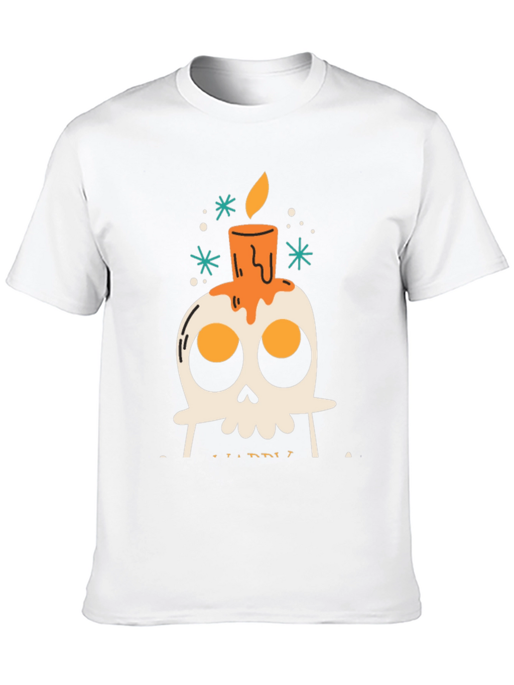 Skull Candle Graphic T-Shirt - Mens Black Tee