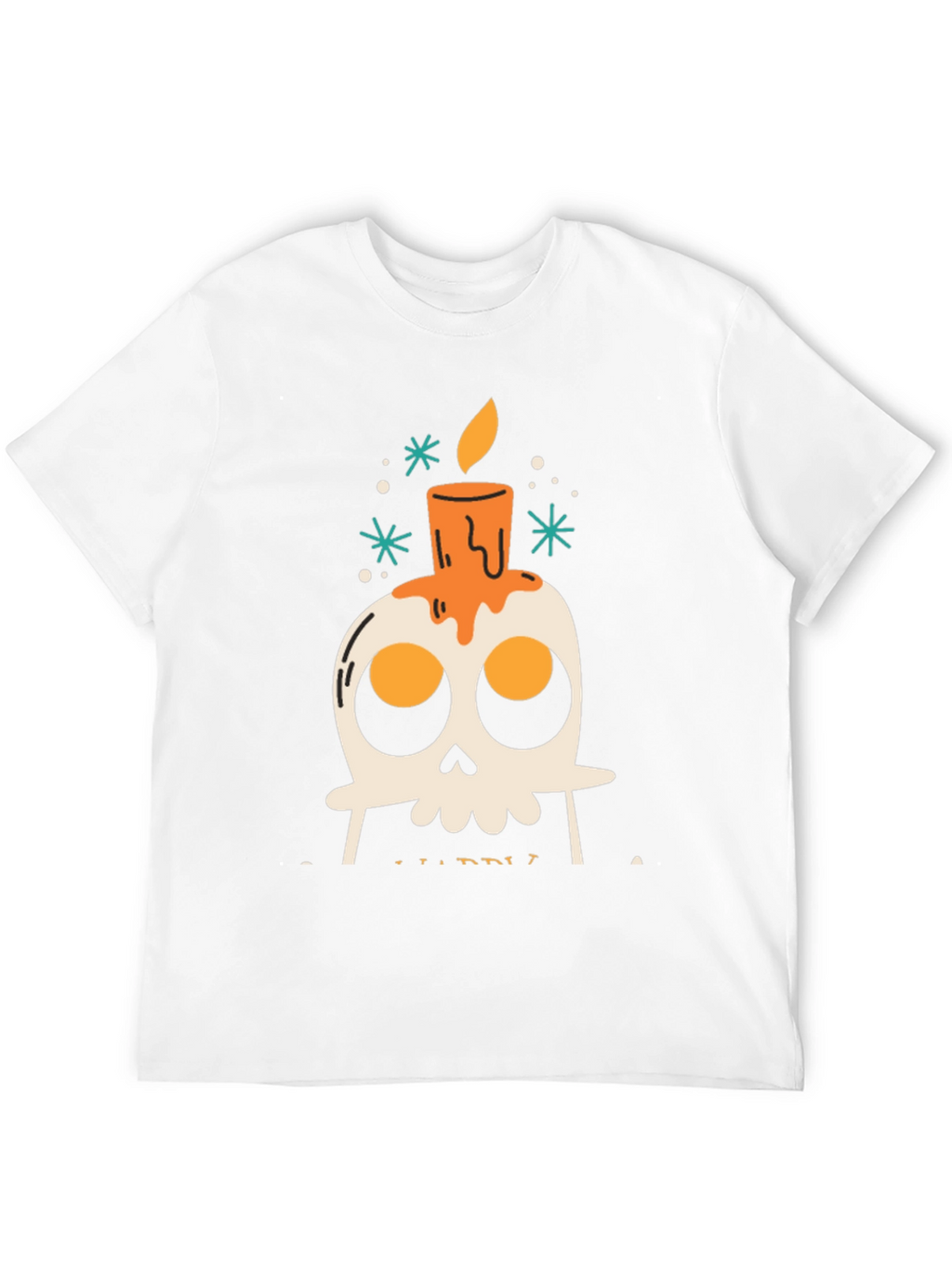 Skull Candle Graphic T-Shirt - Mens Black Tee