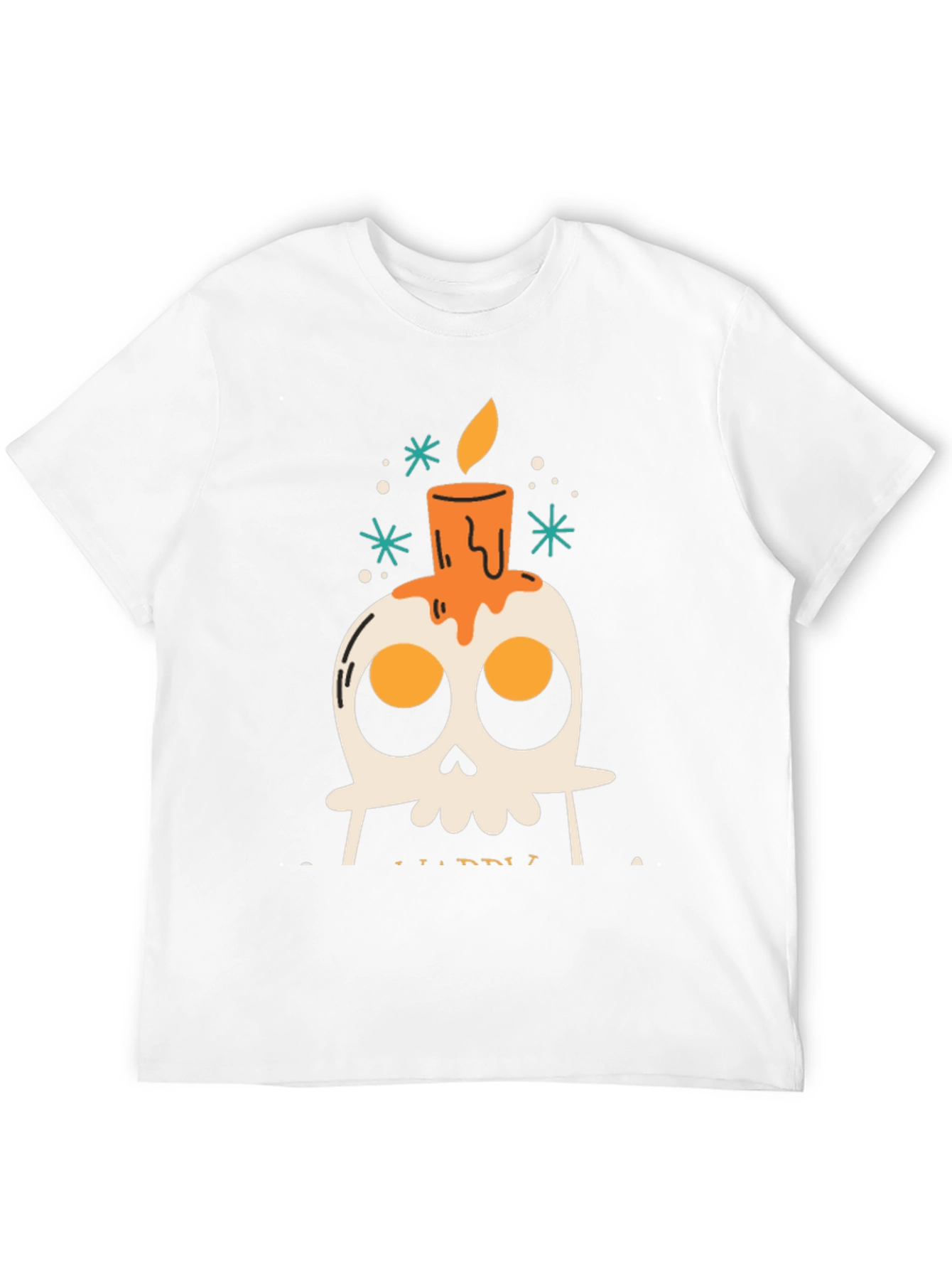 Skull Candle Graphic T-Shirt - Mens Black Tee
