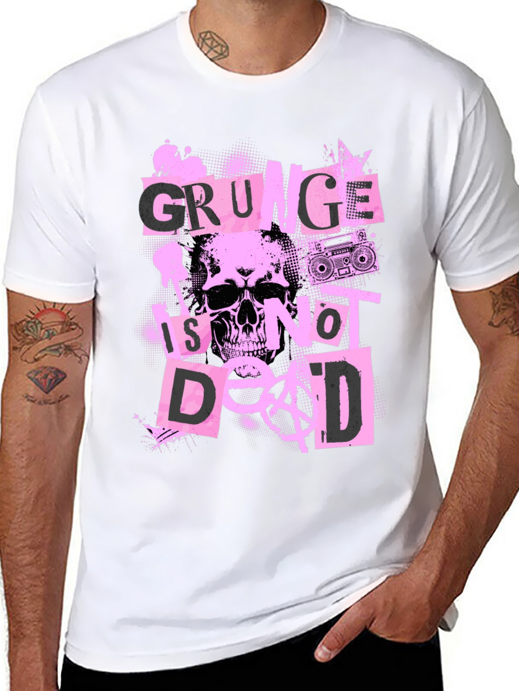 Grunge Is Not Dead Graphic T-Shirt