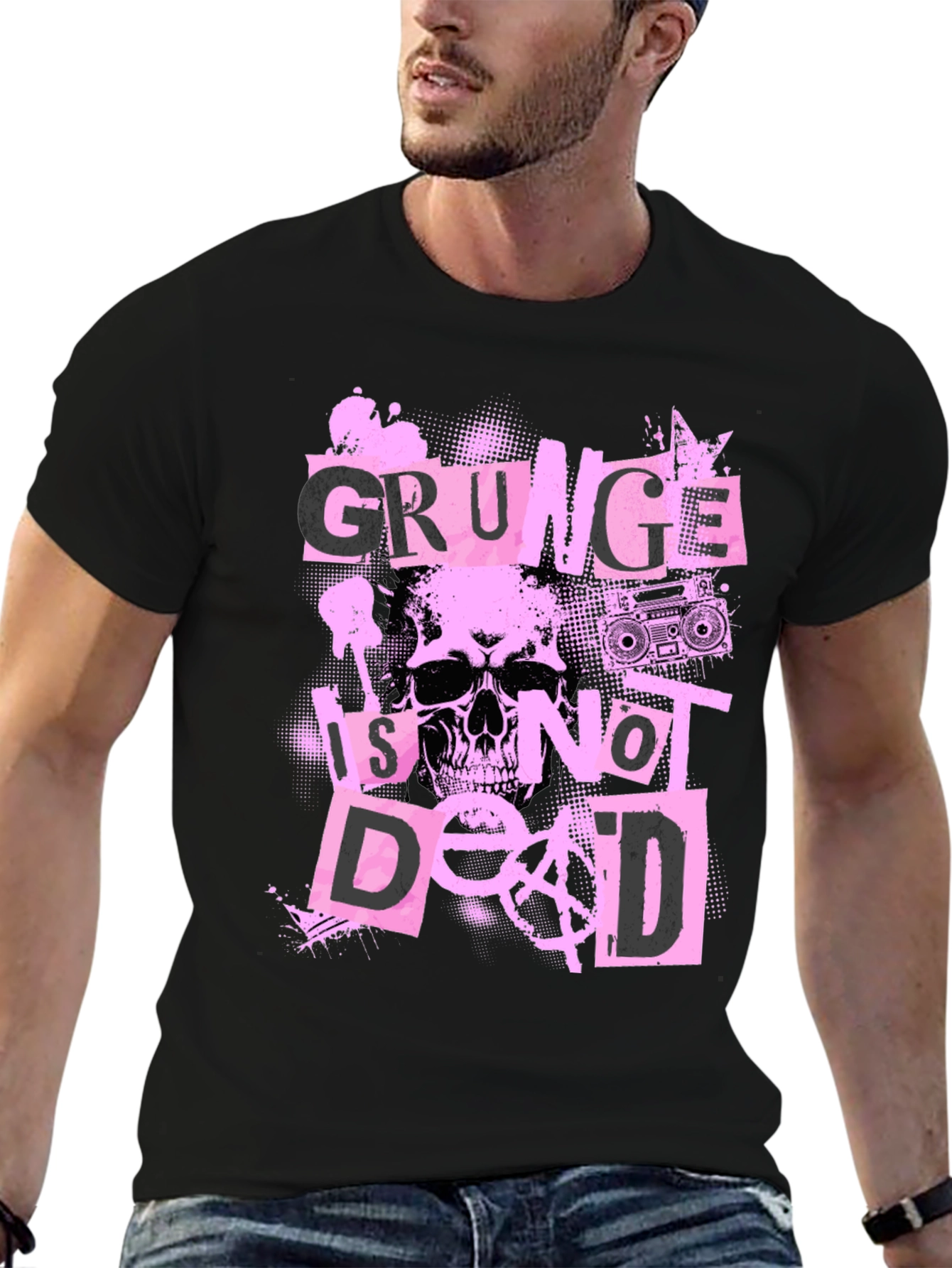 Grunge Is Not Dead Graphic T-Shirt