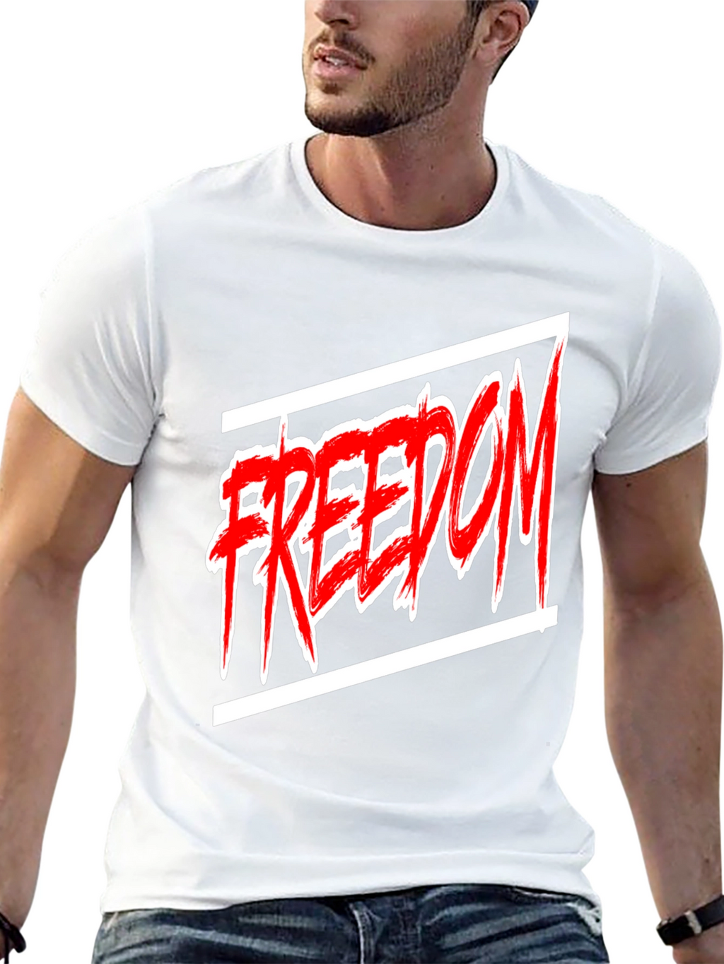 Edgy Freedom Graphic Tee - Bold Style
