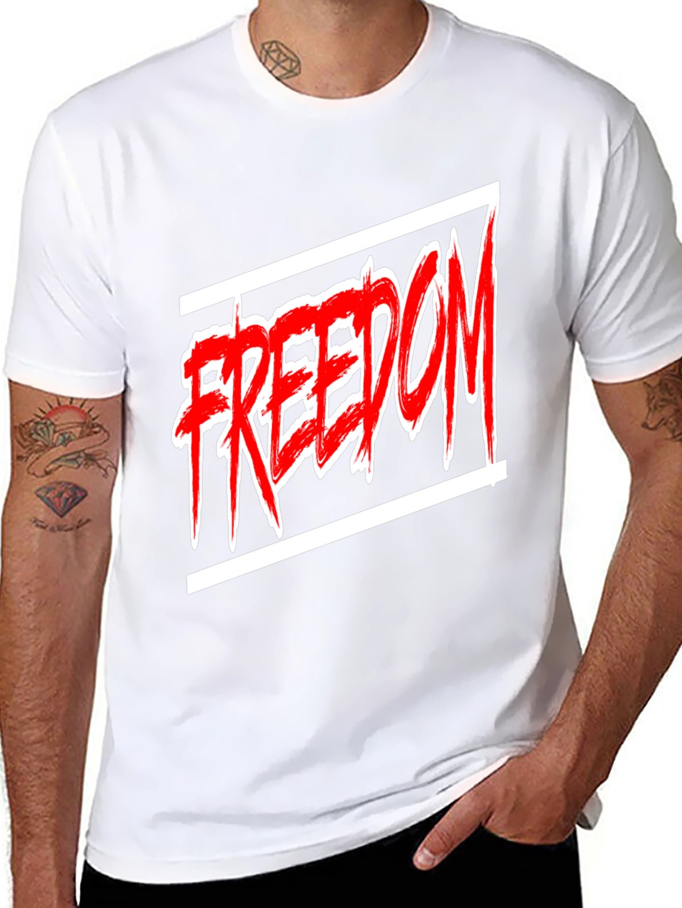 Edgy Freedom Graphic Tee - Bold Style