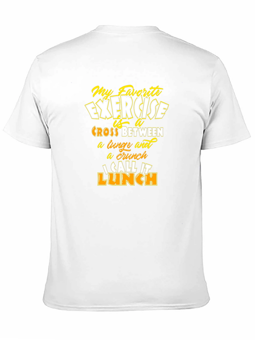Funny Exercise Lunch T-Shirt - Mens Graphic Tee