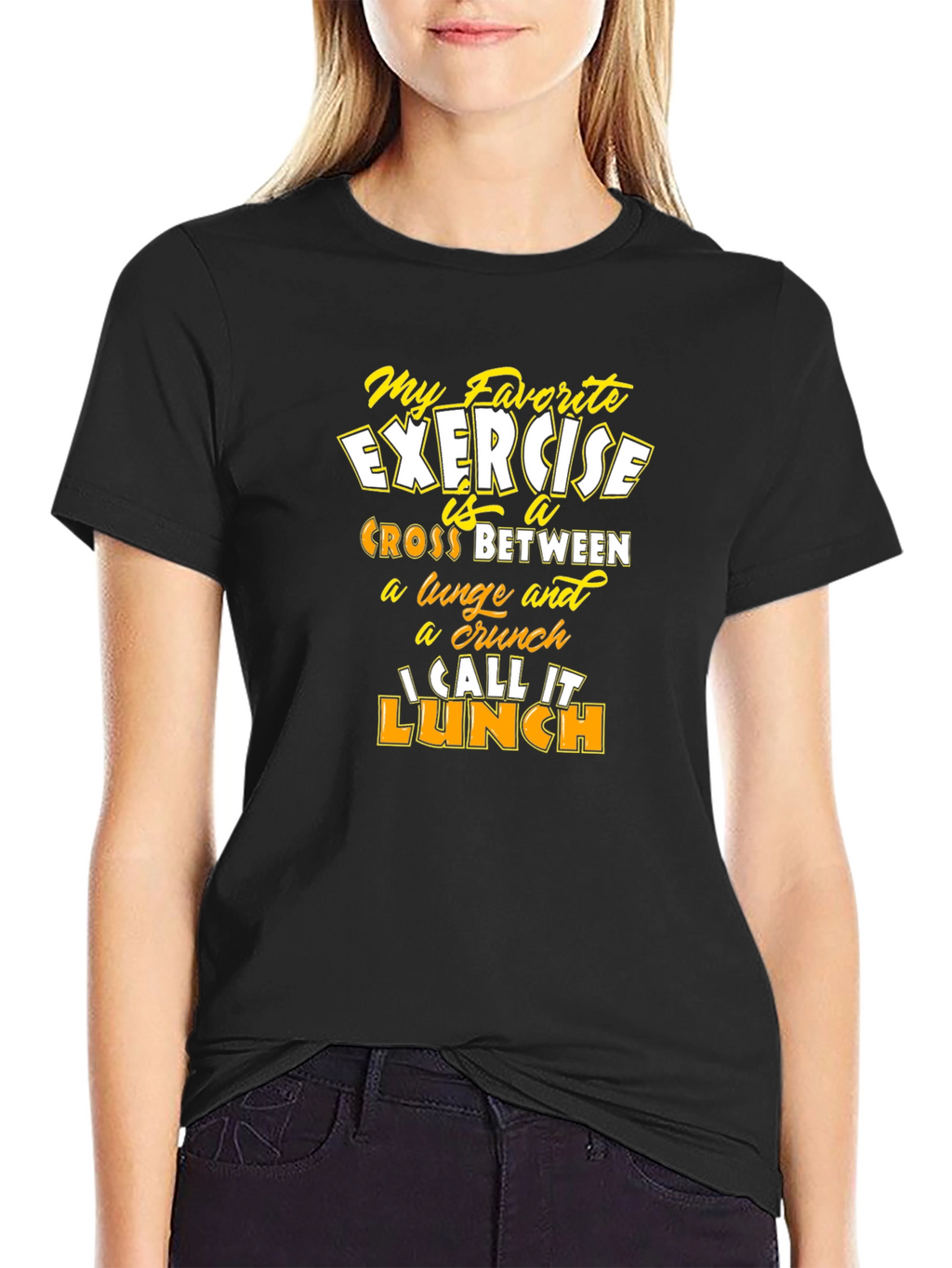 Funny Exercise Lunch T-Shirt - Mens Graphic Tee